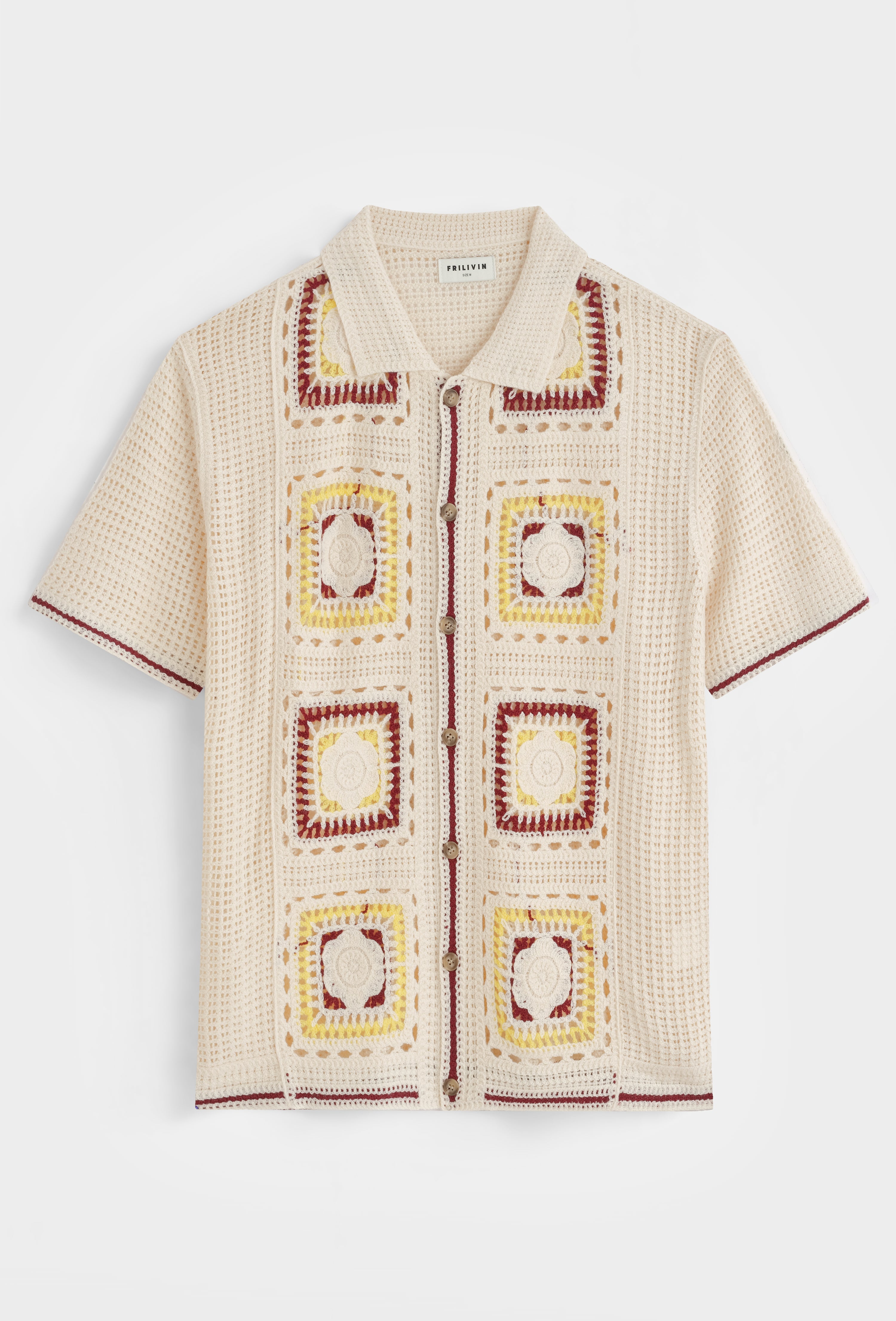 Chemise crochet col polo