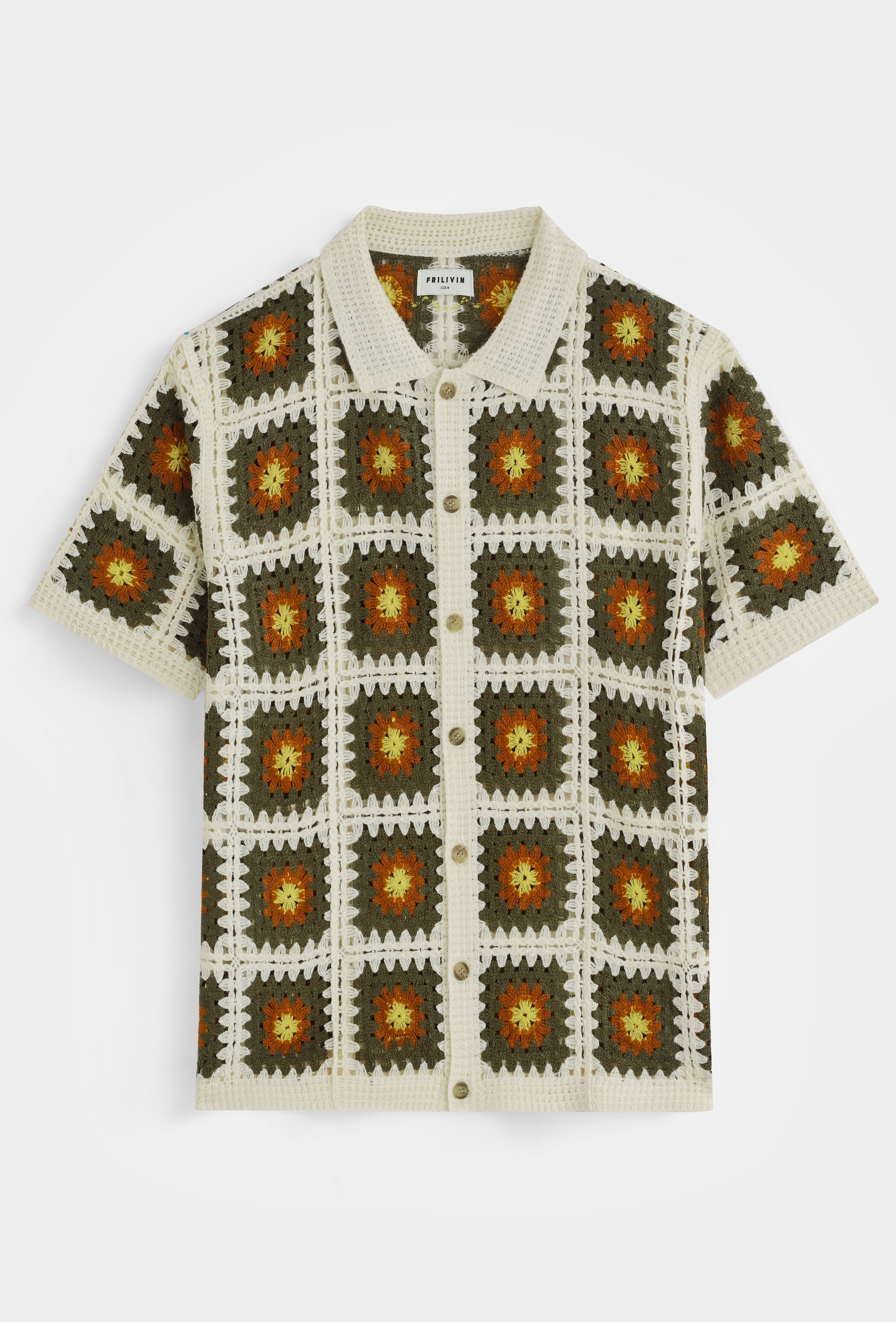 Chemise crochet col polo