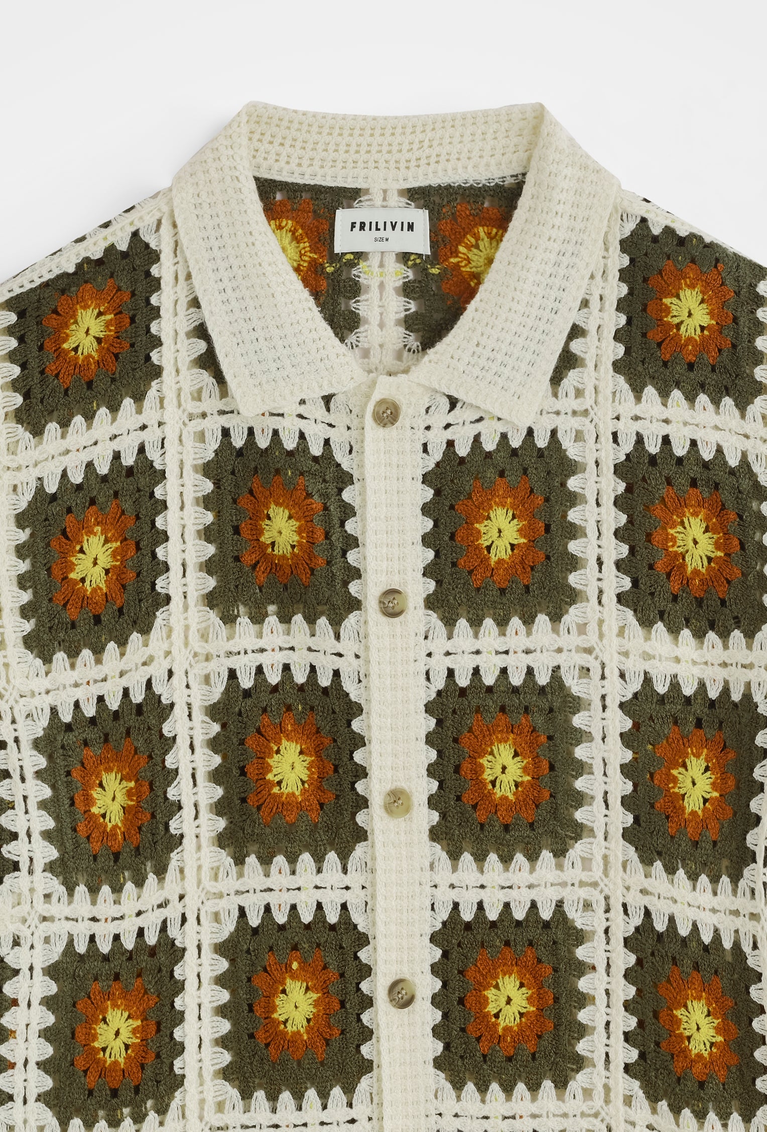 Chemise crochet col polo