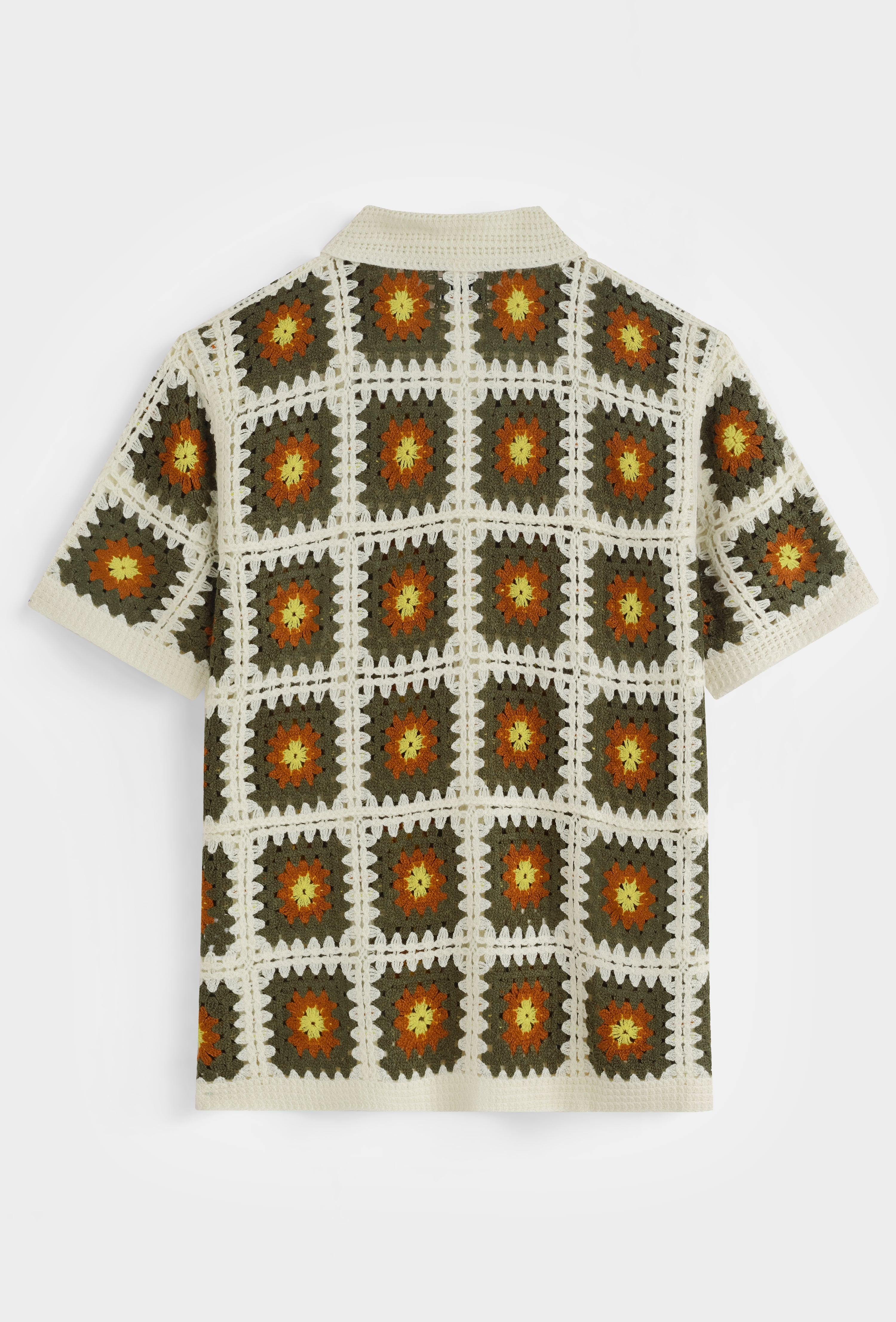 Chemise crochet col polo
