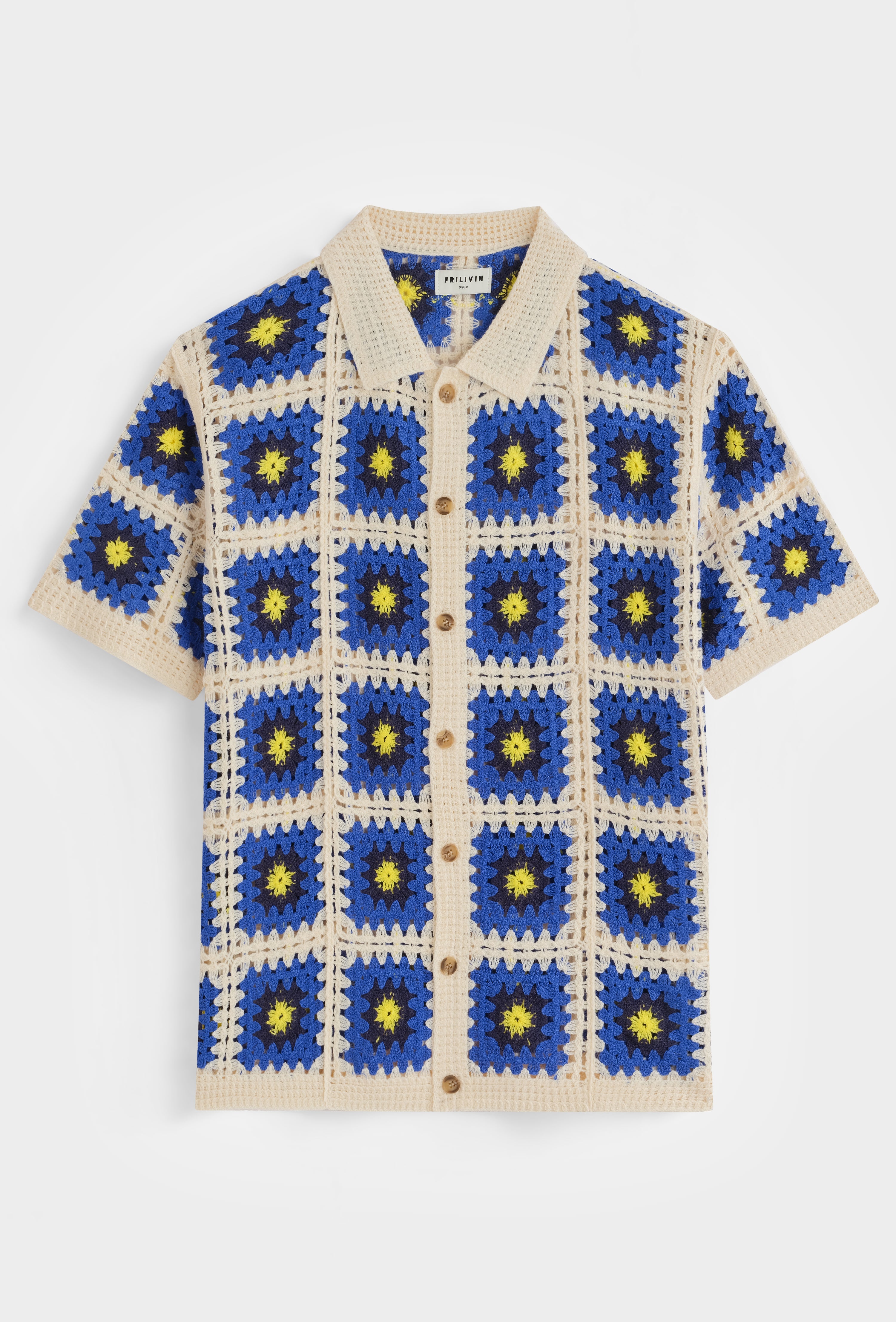 Chemise crochet col polo