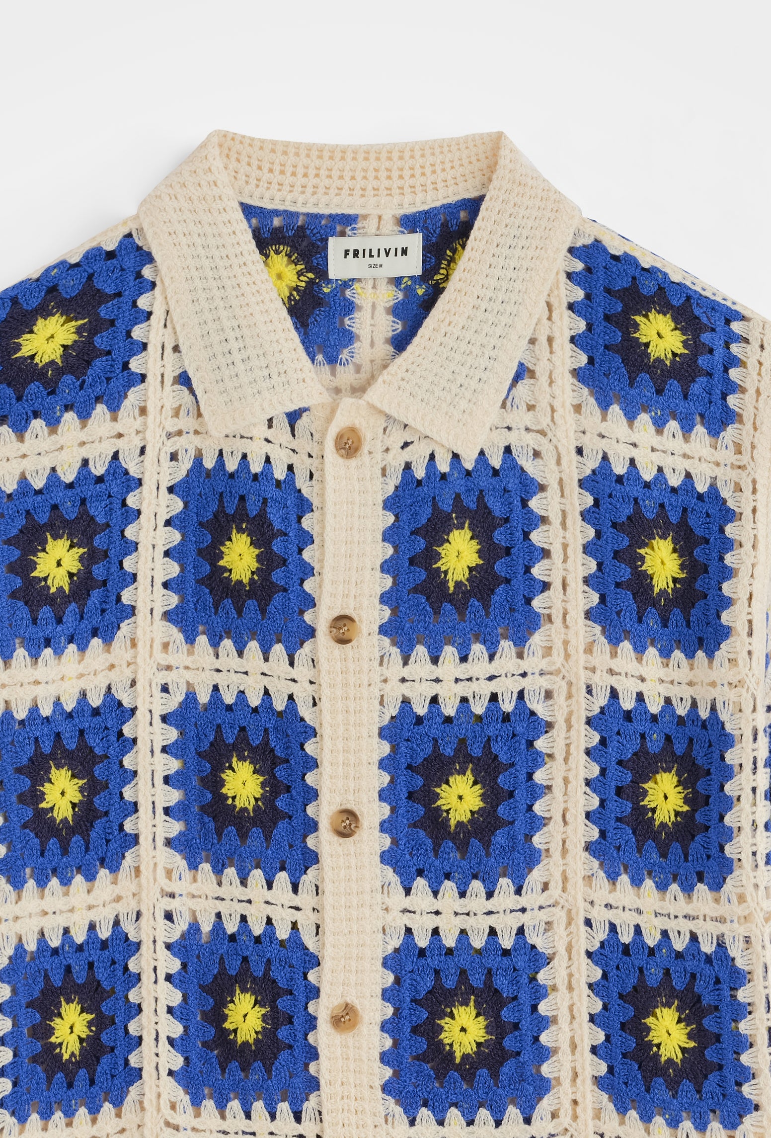 Chemise crochet col polo
