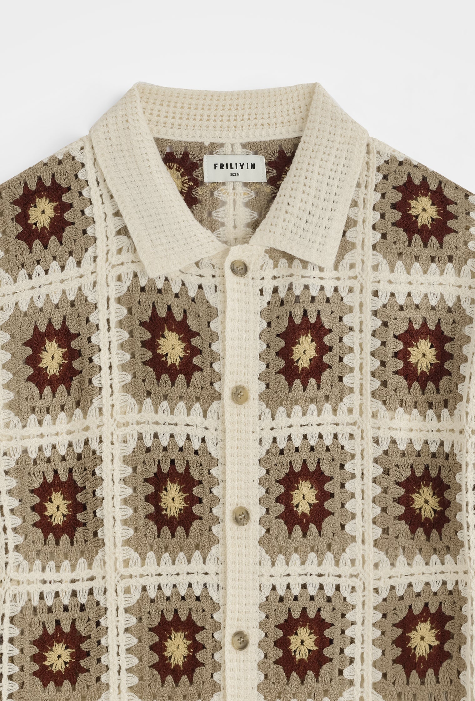 Chemise crochet col polo