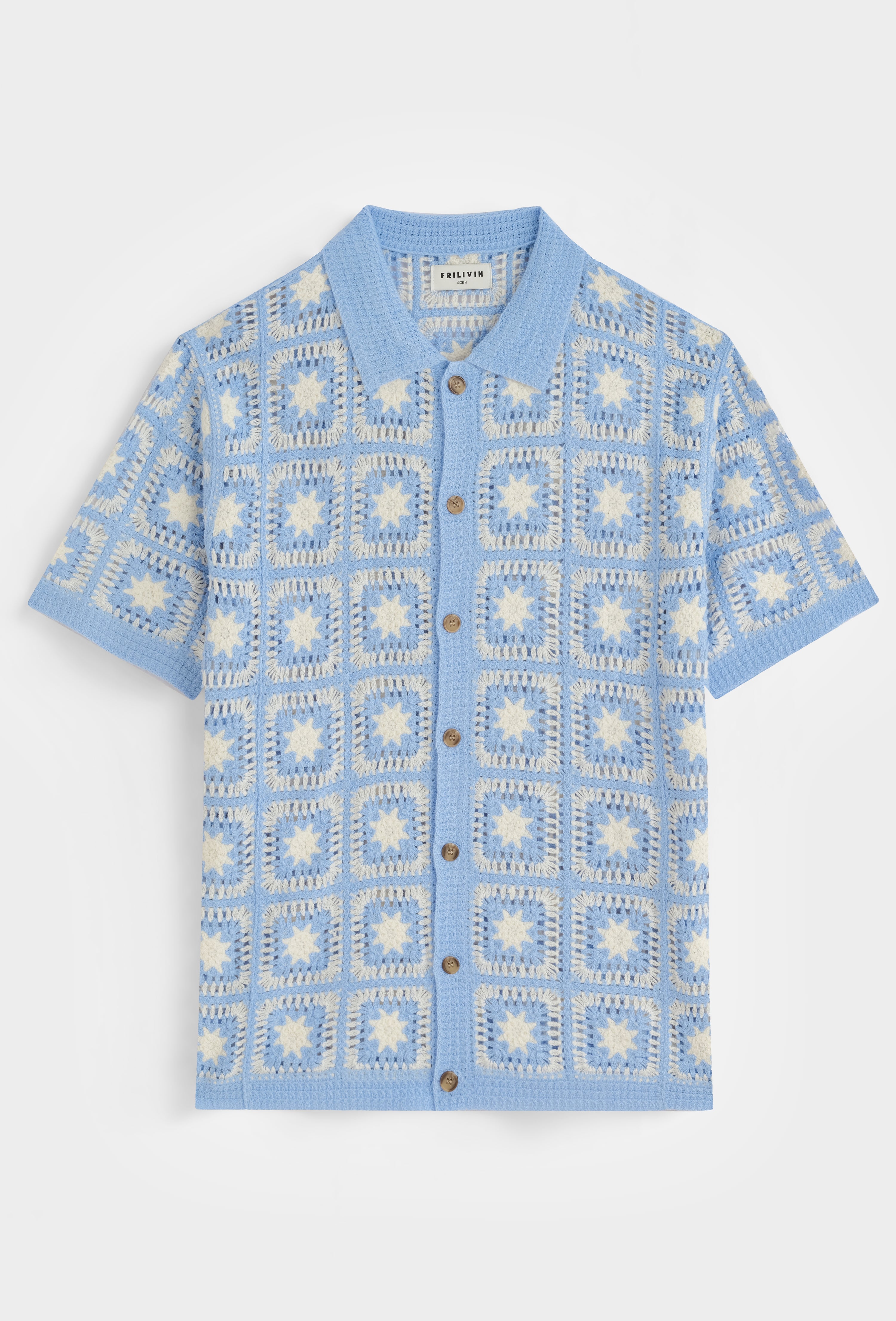 Chemise crochet col polo