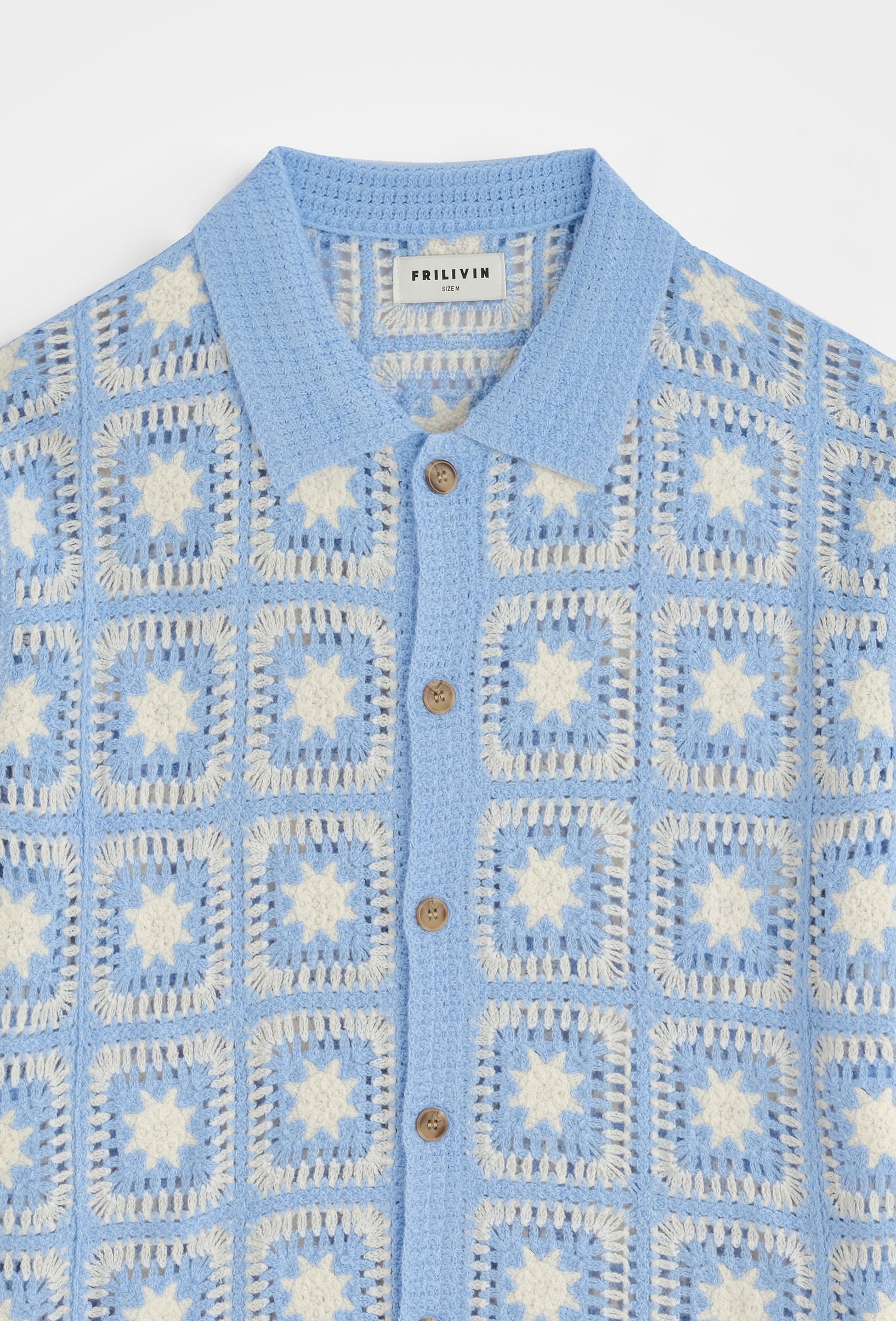 Chemise crochet col polo