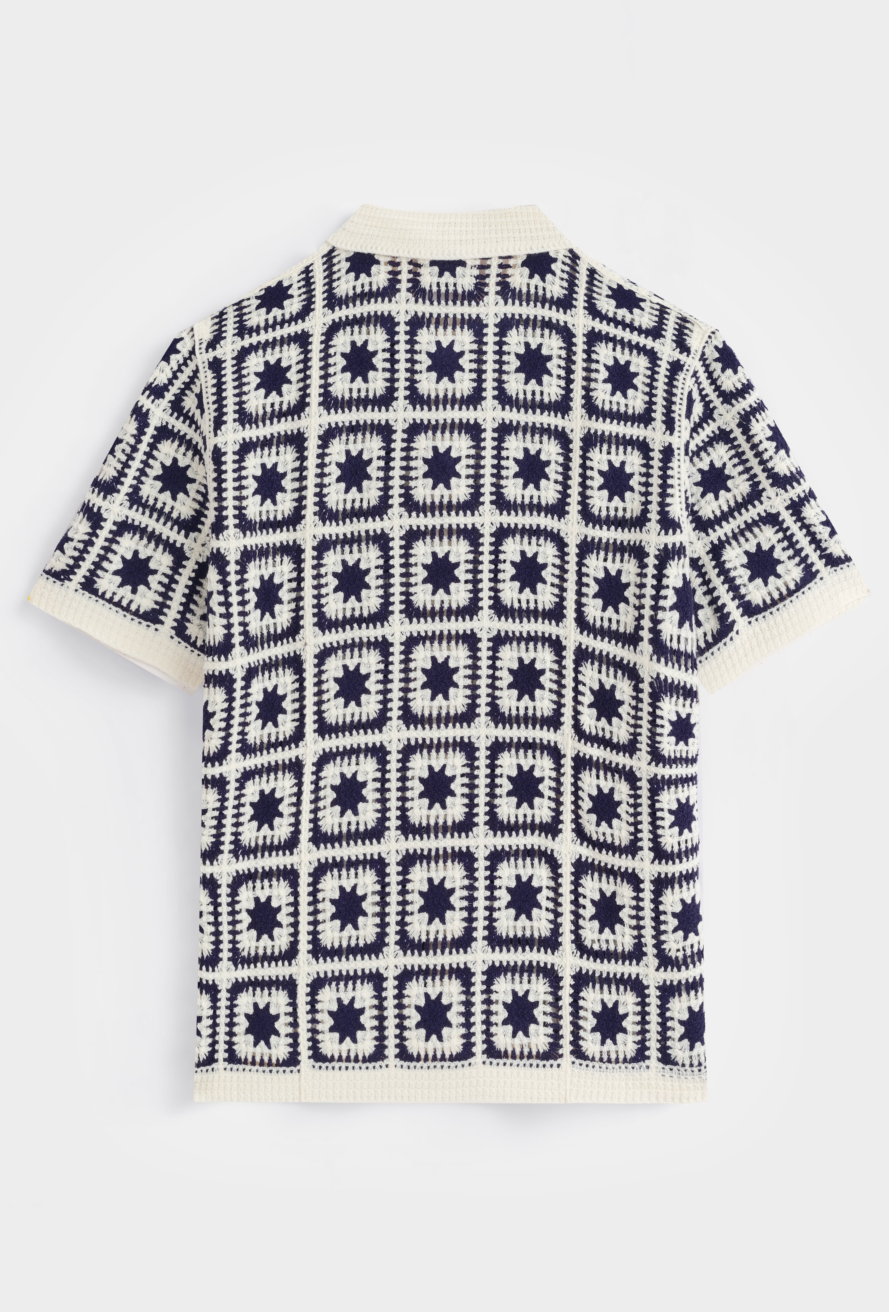 Chemise crochet col polo