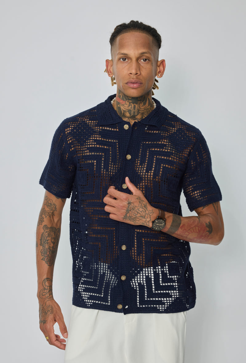 Chemise ajourée
