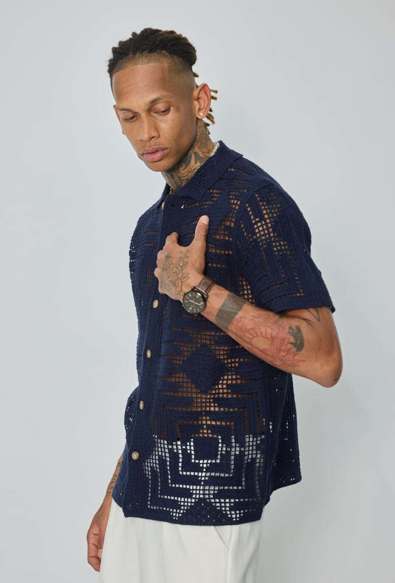 Chemise ajourée