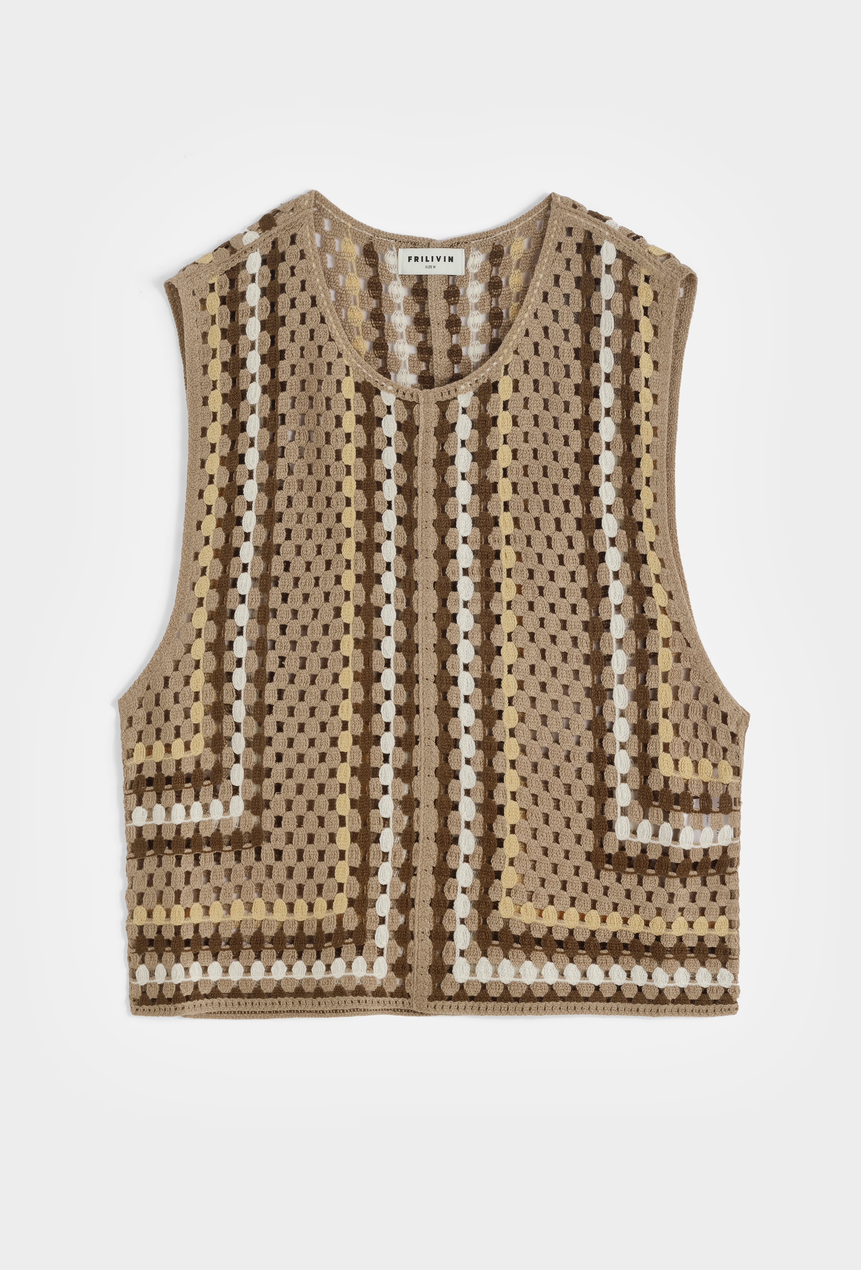 Chemise crochet sans manches