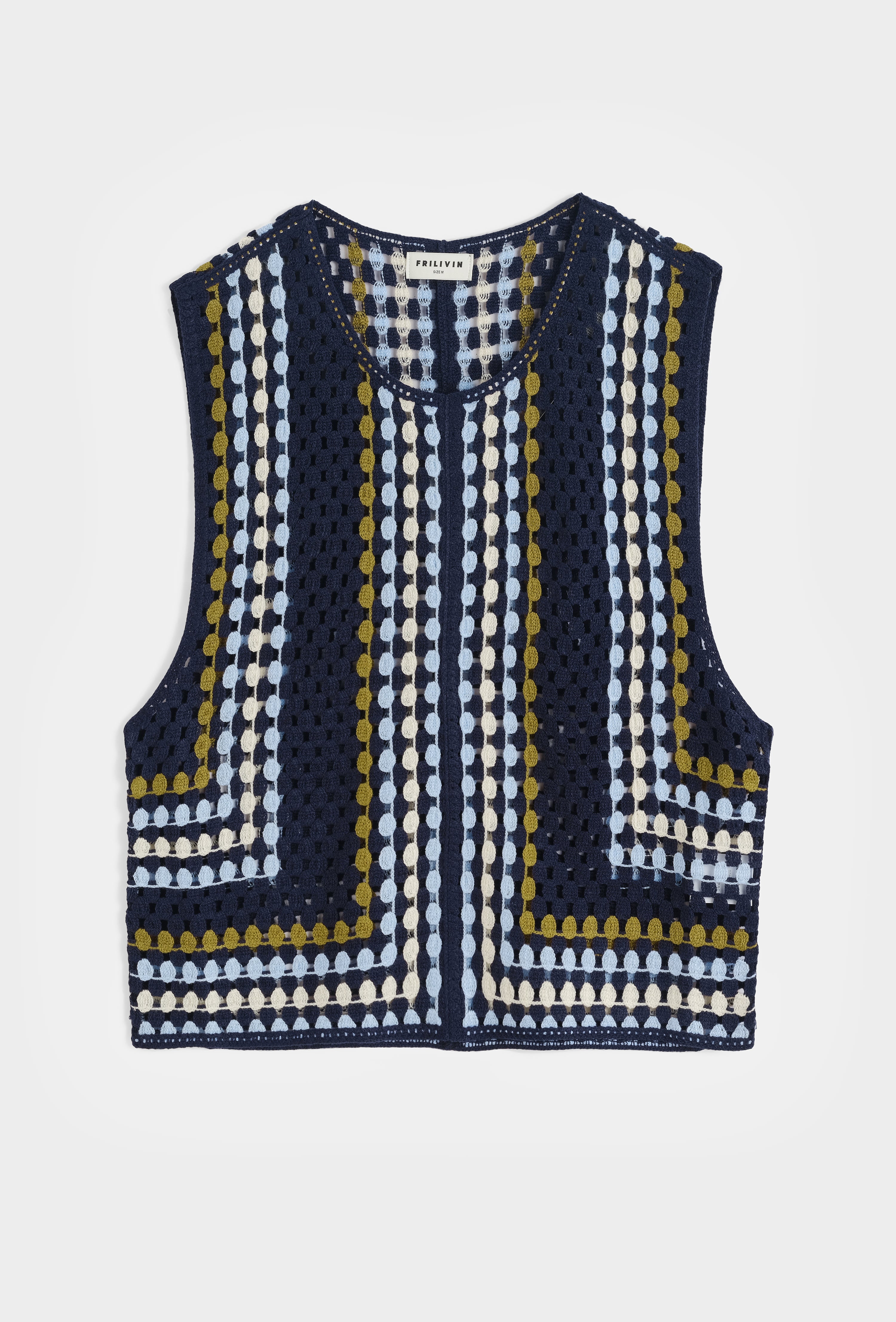 Chemise crochet sans manches