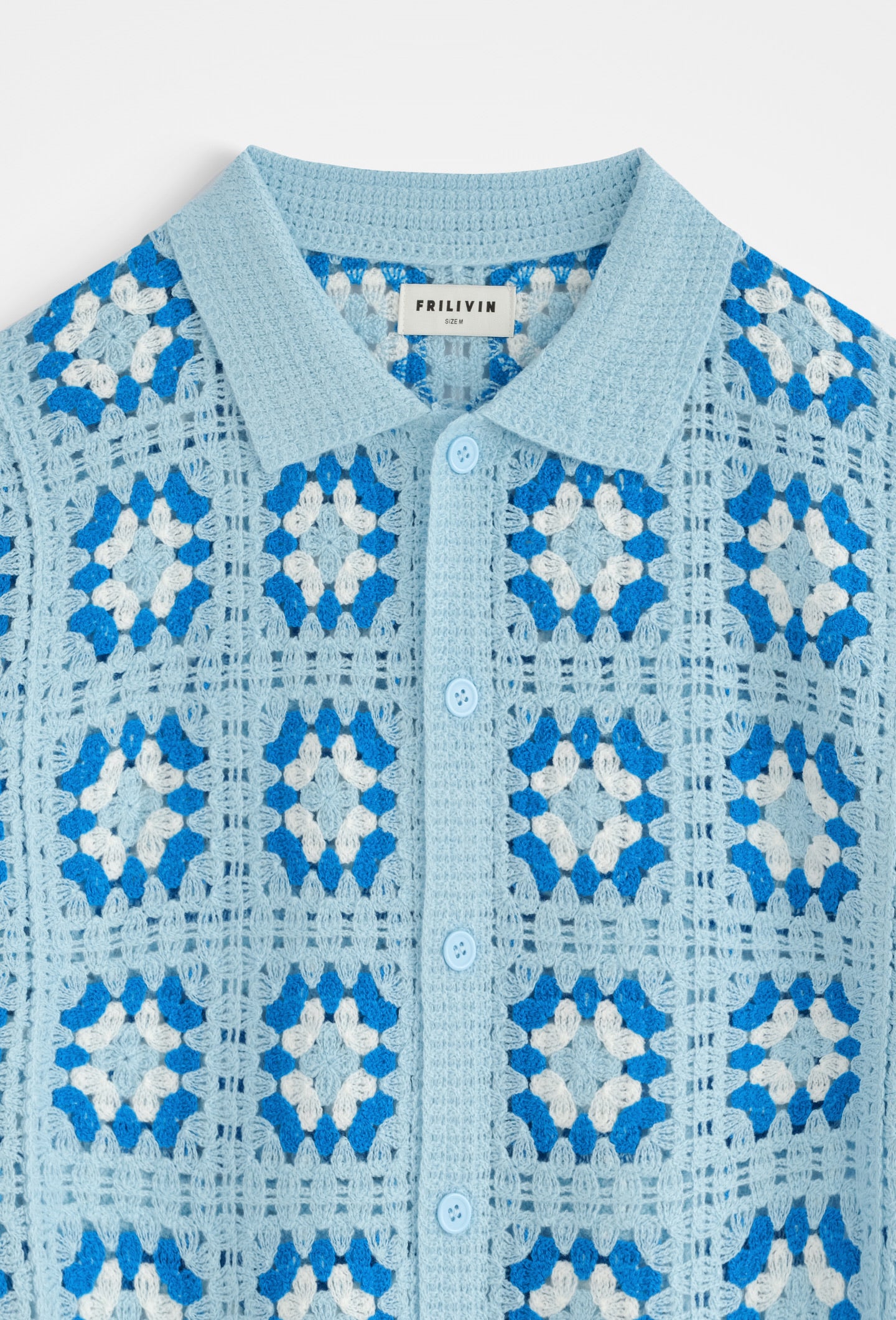 Chemise polo tricot floral