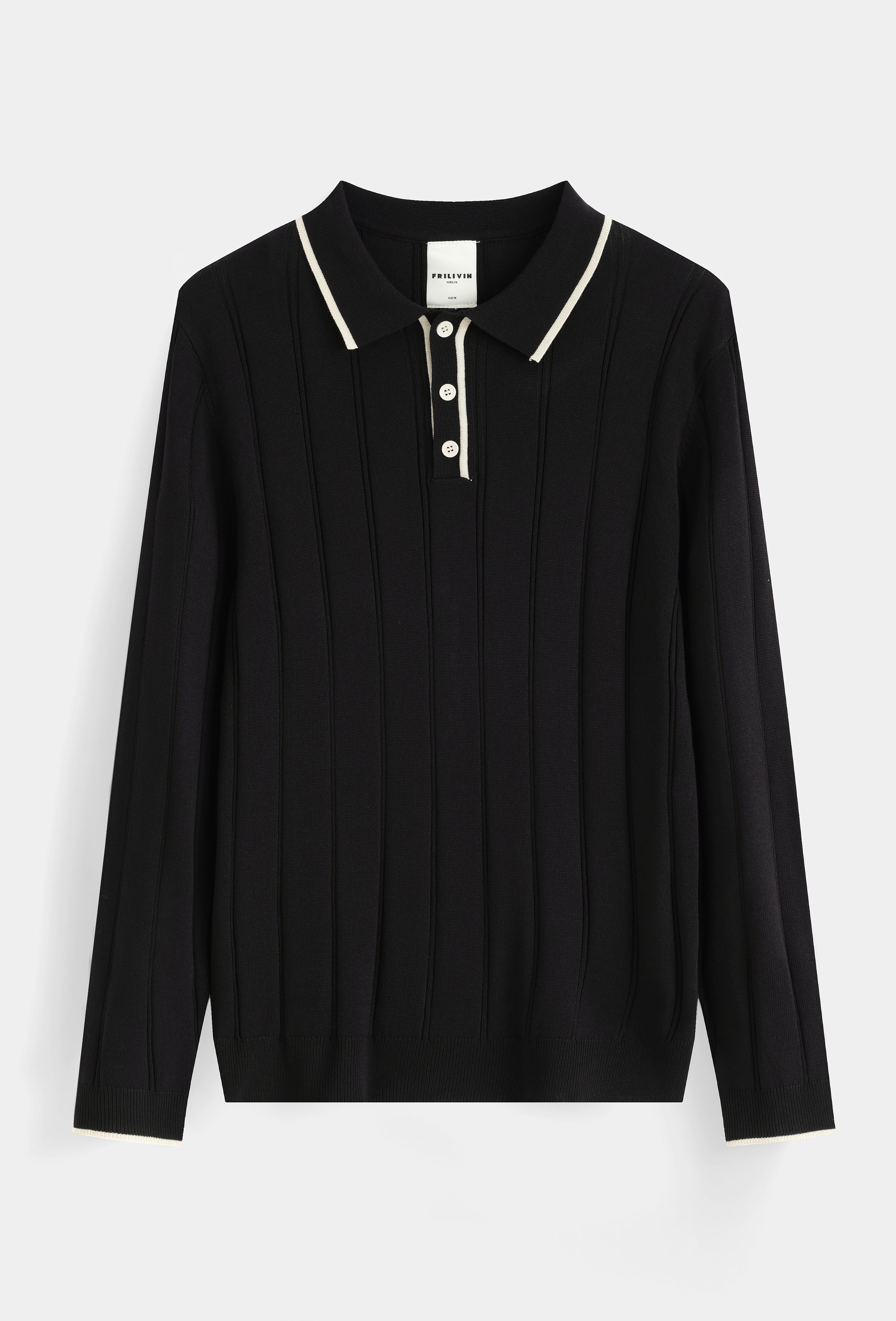 Polo tricoté col classique