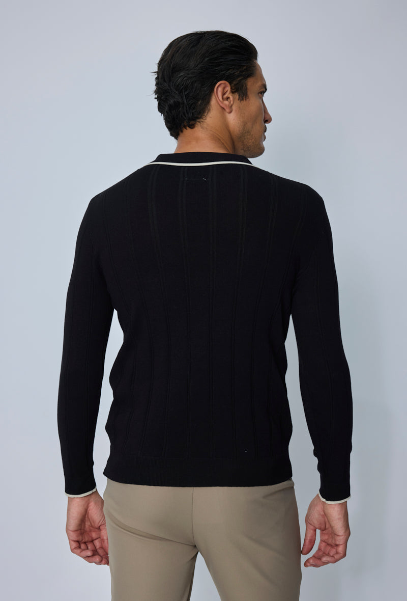 Polo tricoté col classique
