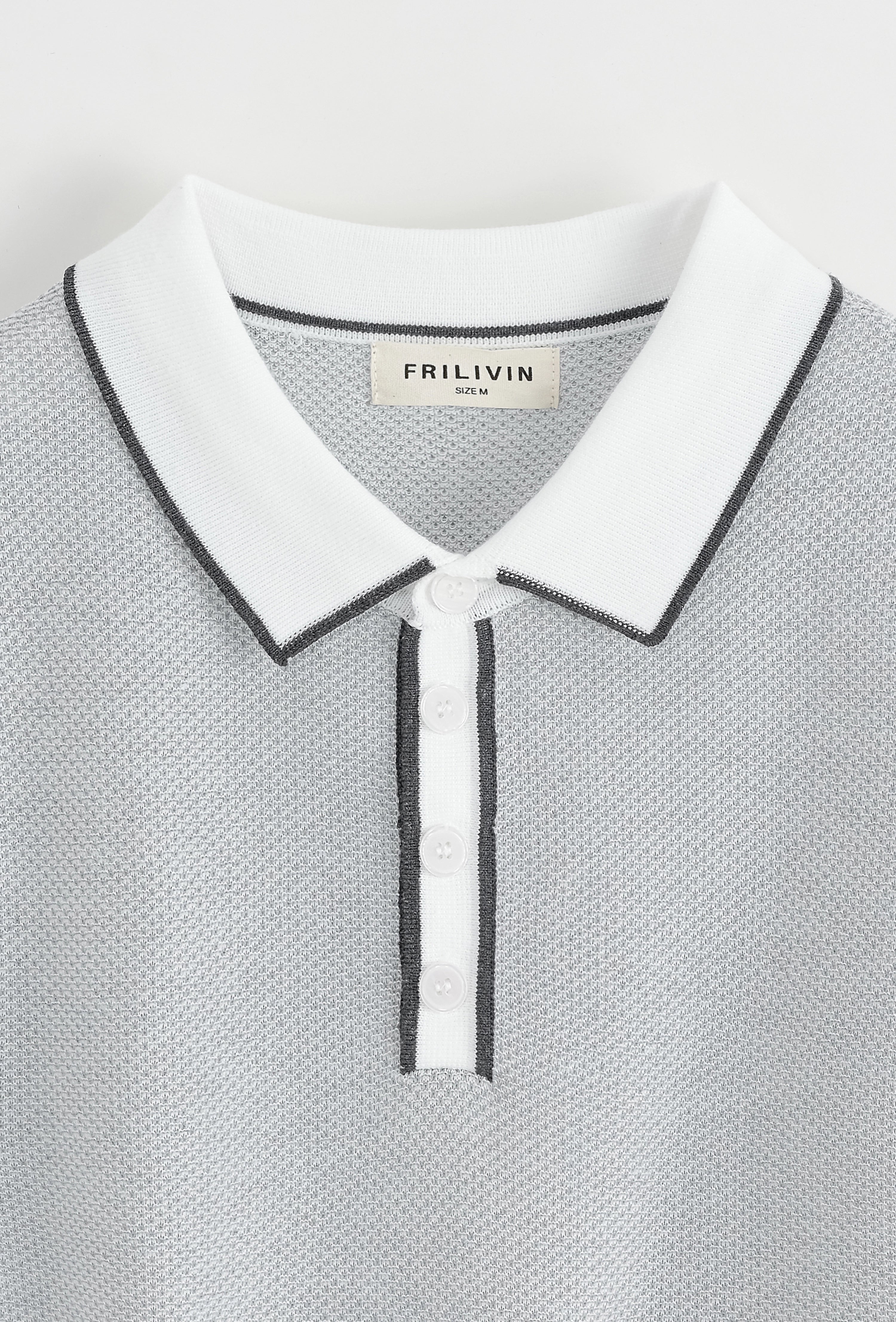 Polo en maille à manches courtes