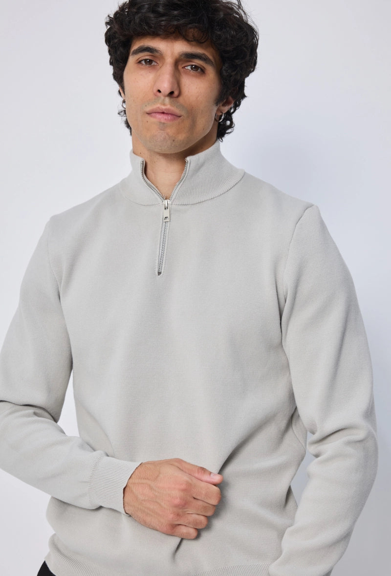 Pull uni manches longues