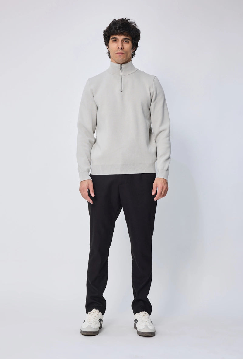 Pull uni manches longues