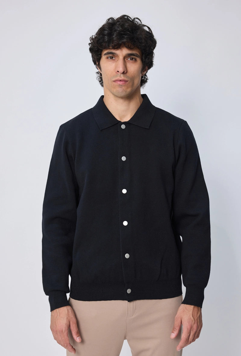 Pull uni manches longues