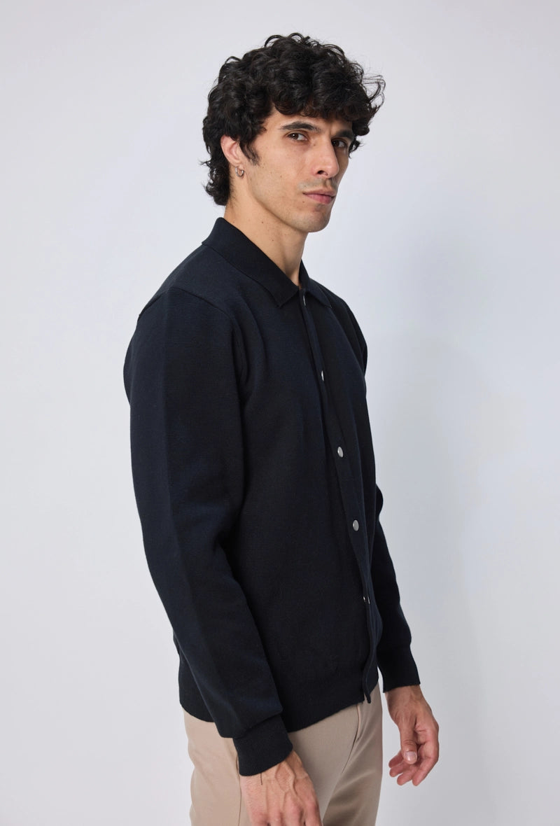 Pull uni manches longues