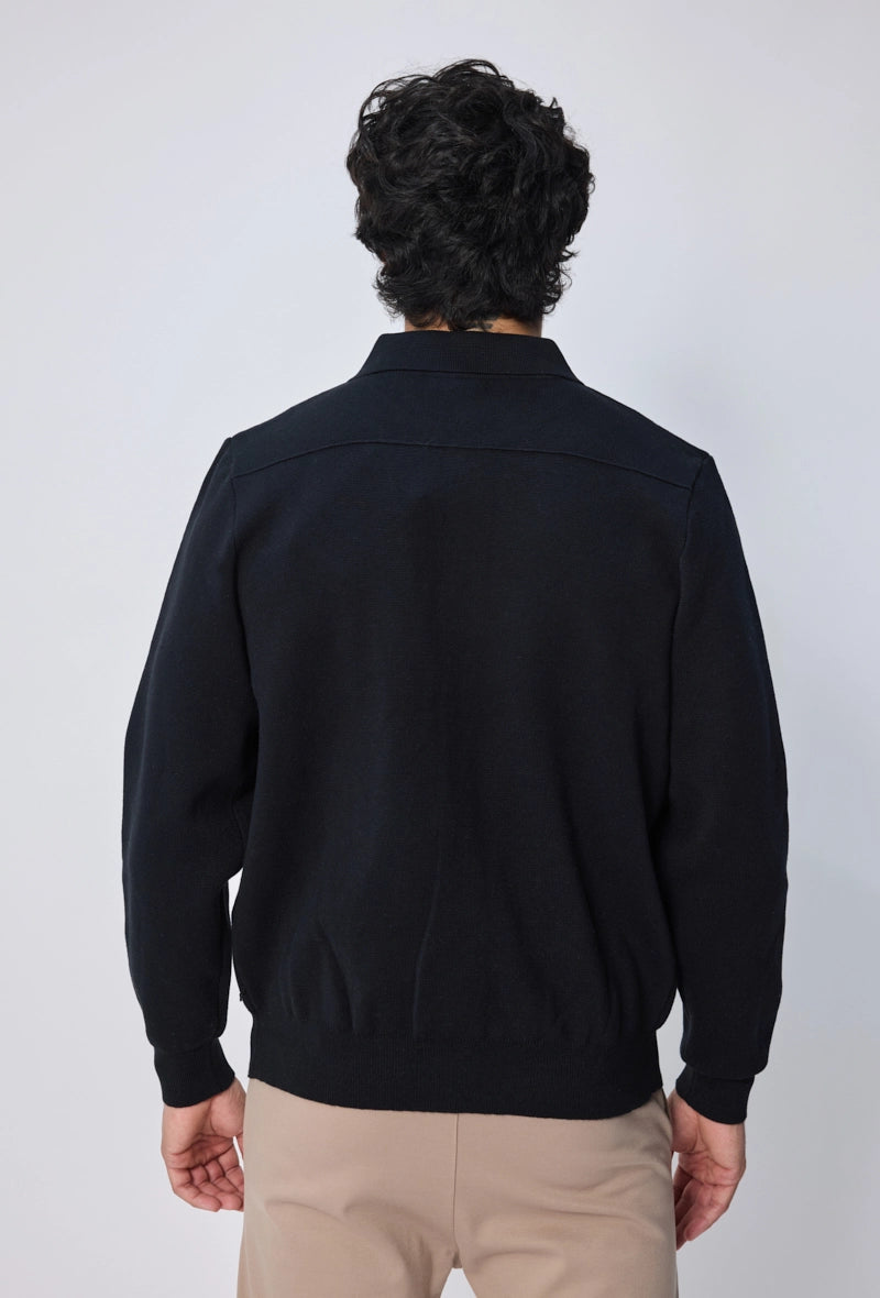 Pull uni manches longues