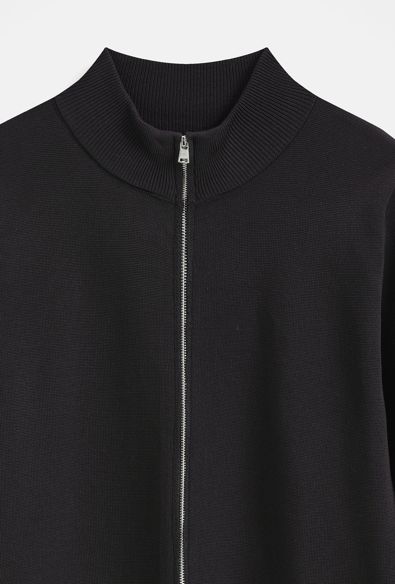 Veste col montant zippée