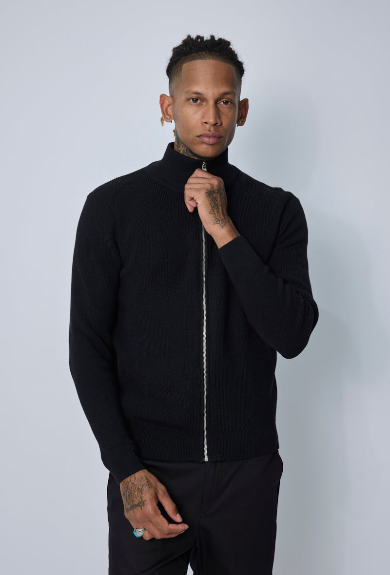 Veste col montant zippée