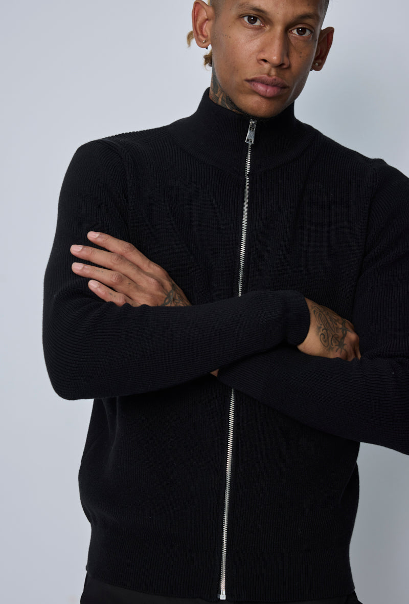 Veste col montant zippée