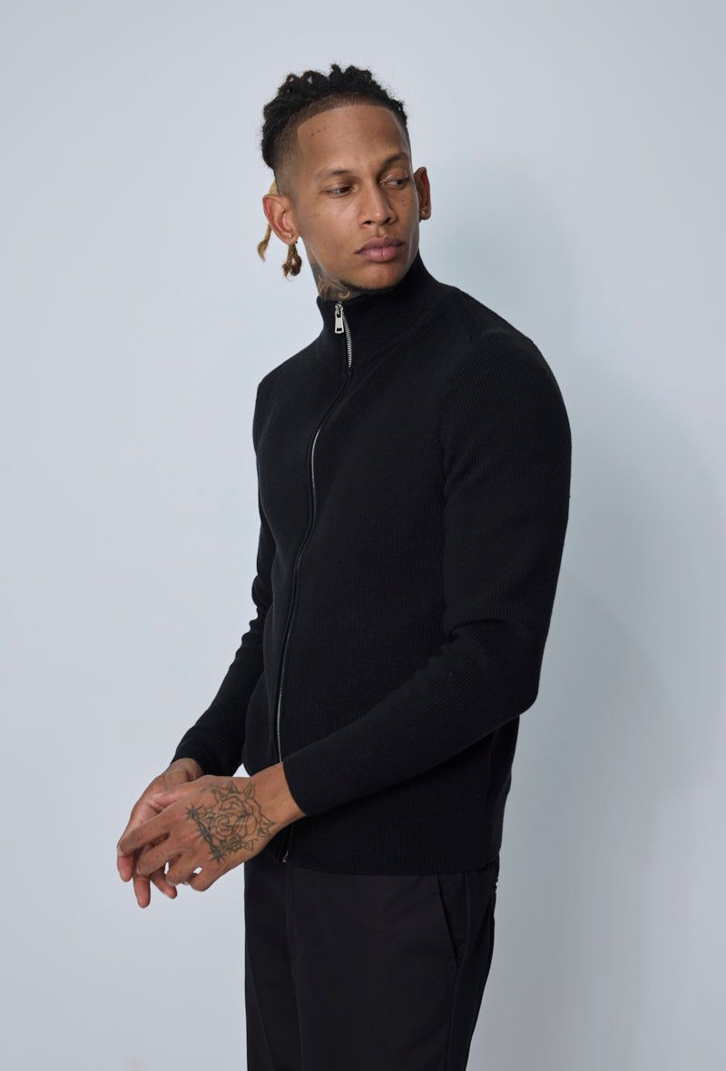 Veste col montant zippée