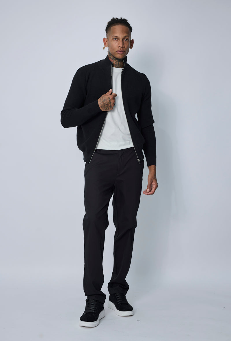 Veste col montant zippée