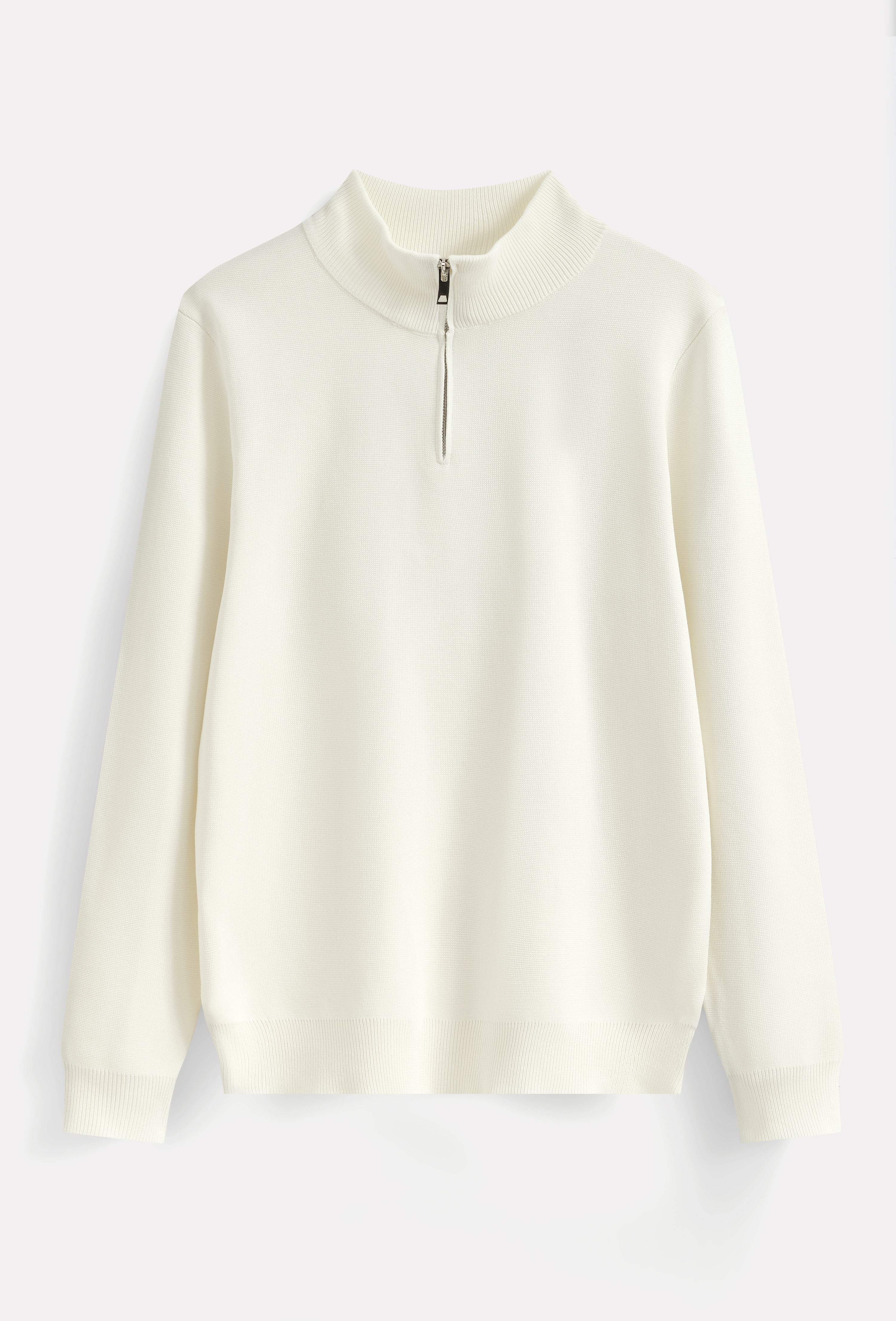 Pull col montant zippé