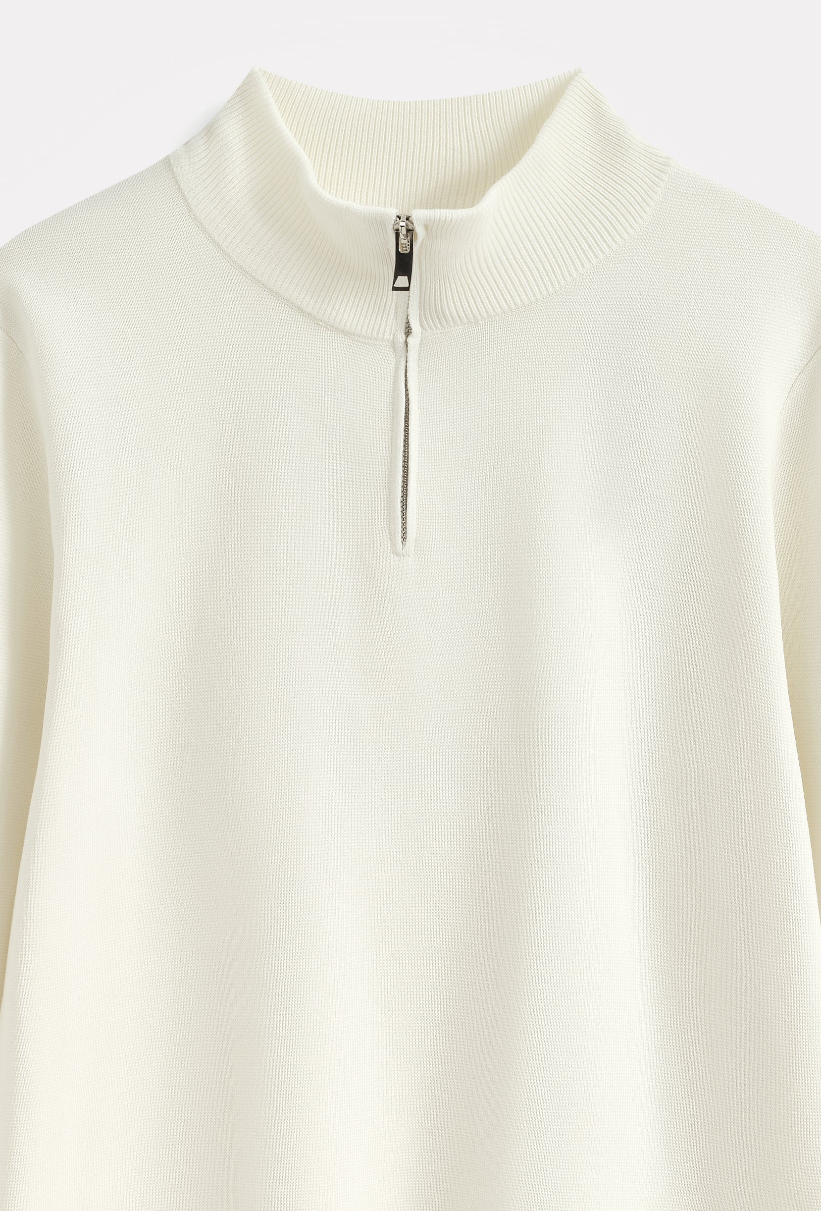 Pull col montant zippé