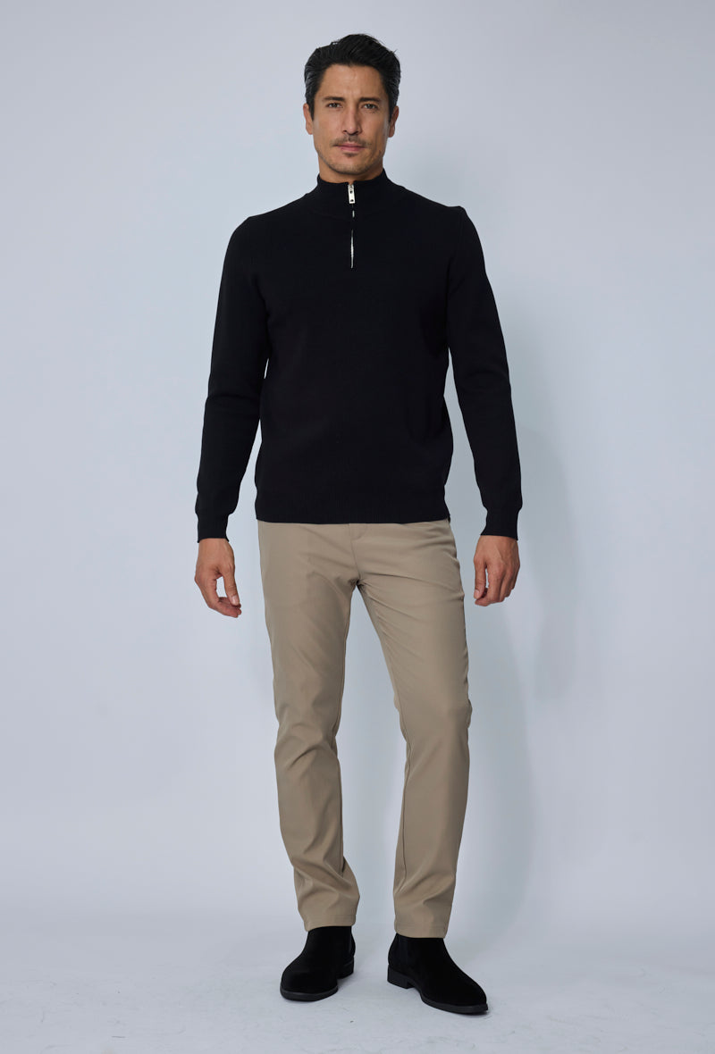 Pull col montant zippé