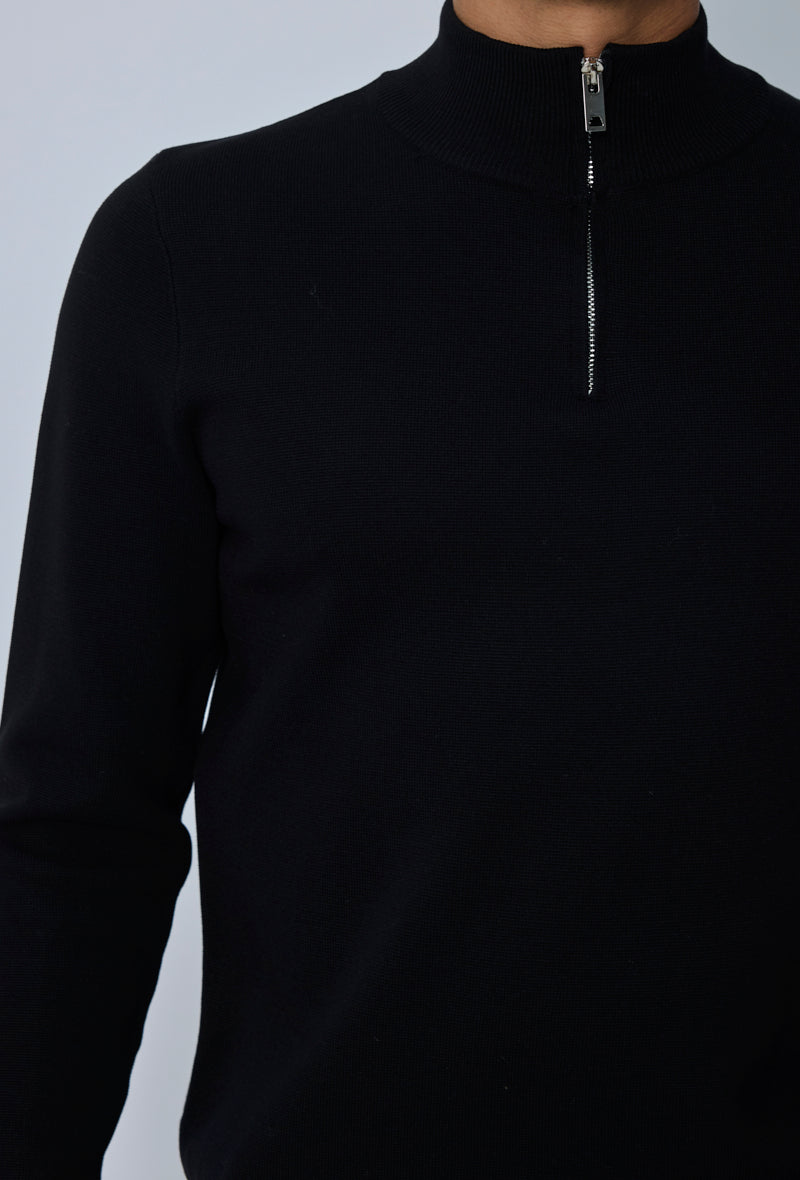 Pull col montant zippé