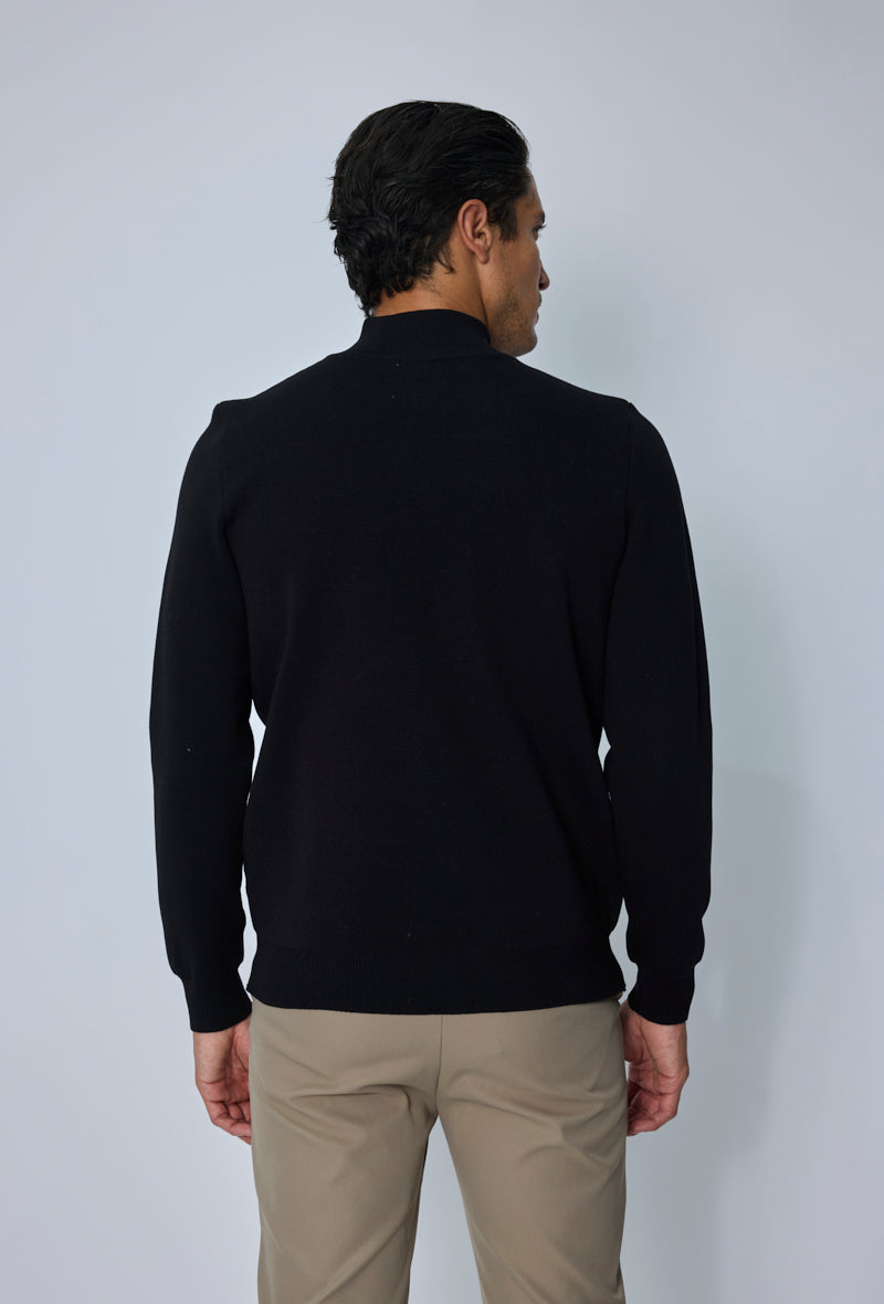 Pull col montant zippé