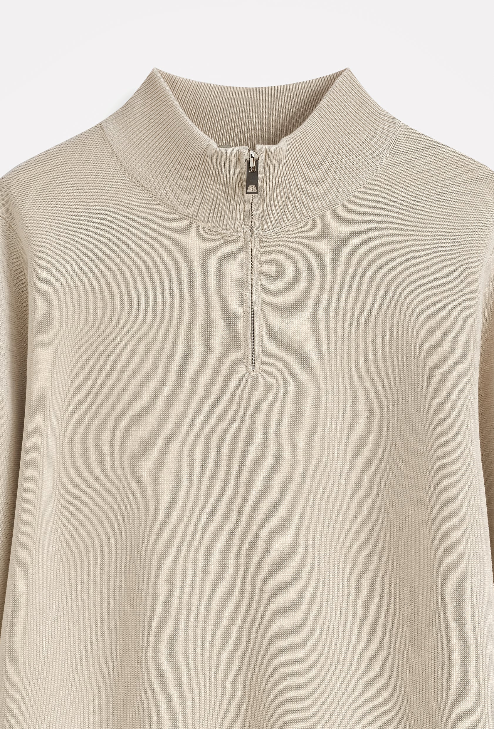 Pull col montant zippé