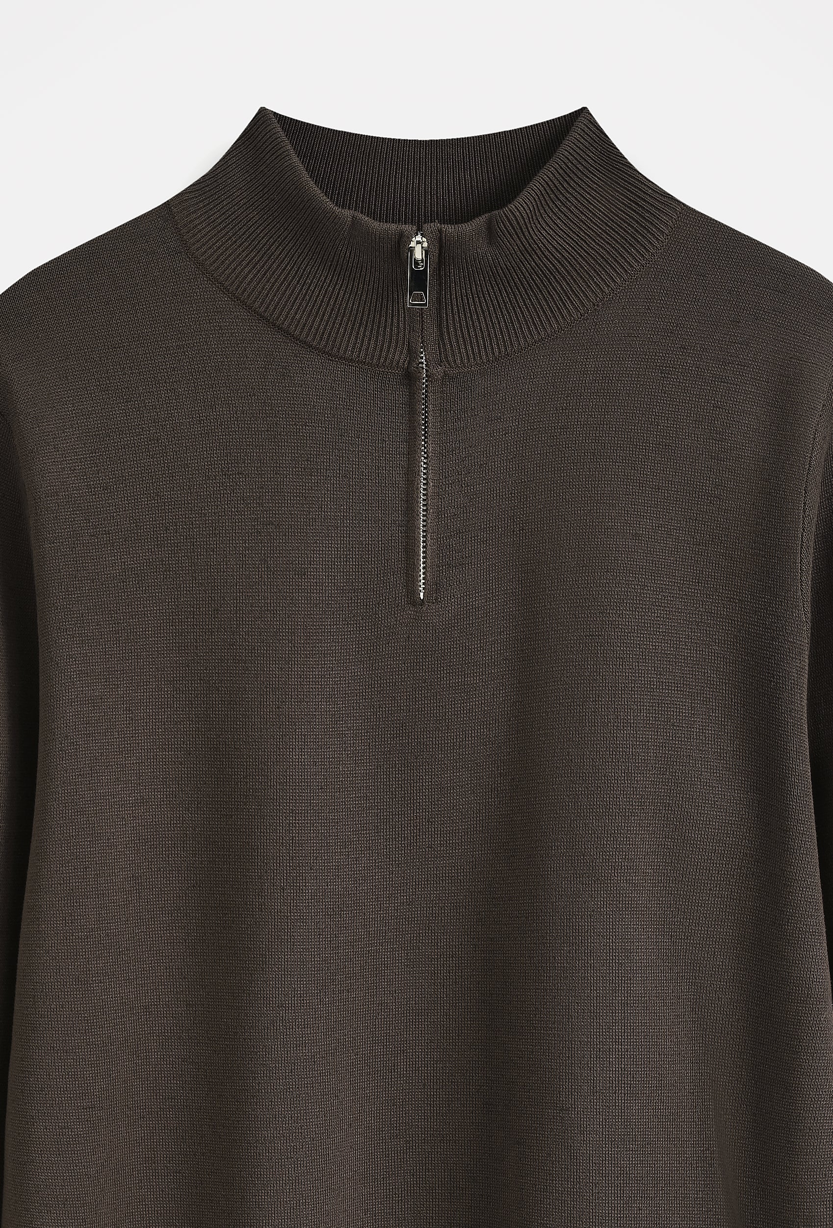 Pull col montant zippé