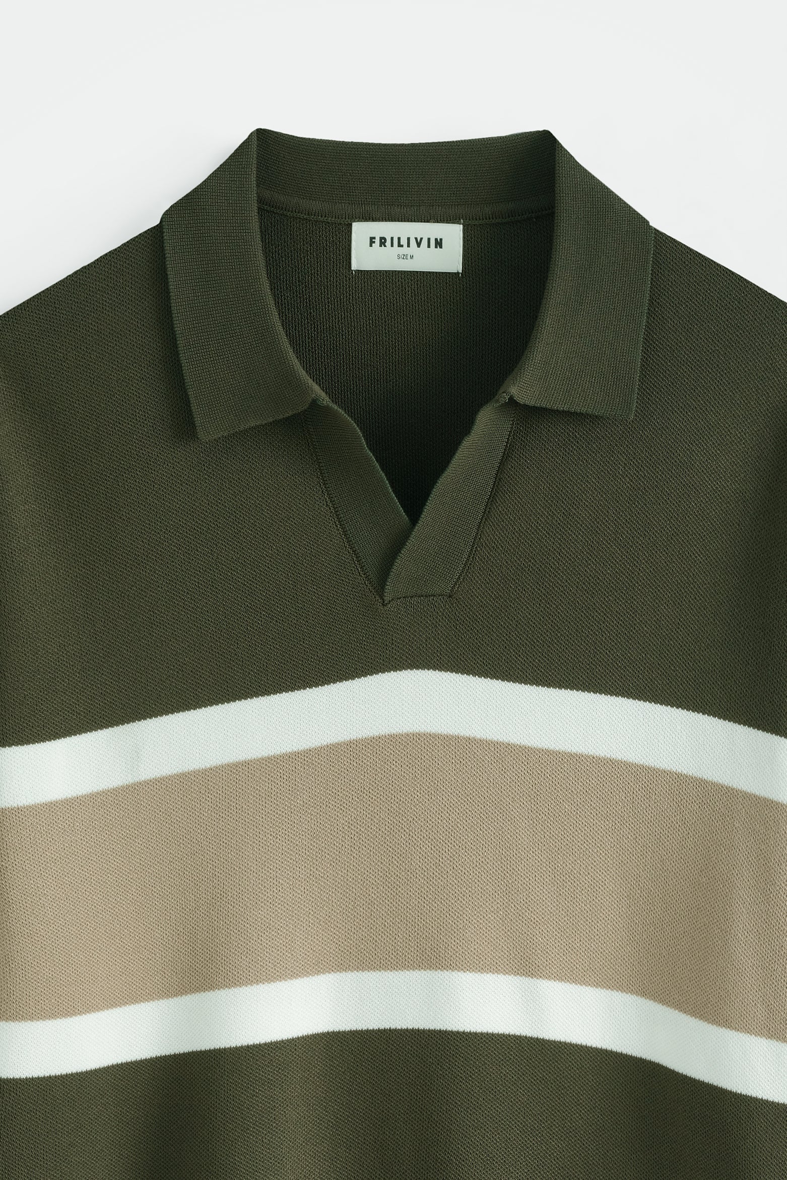 Polo tricoté rayures rétro