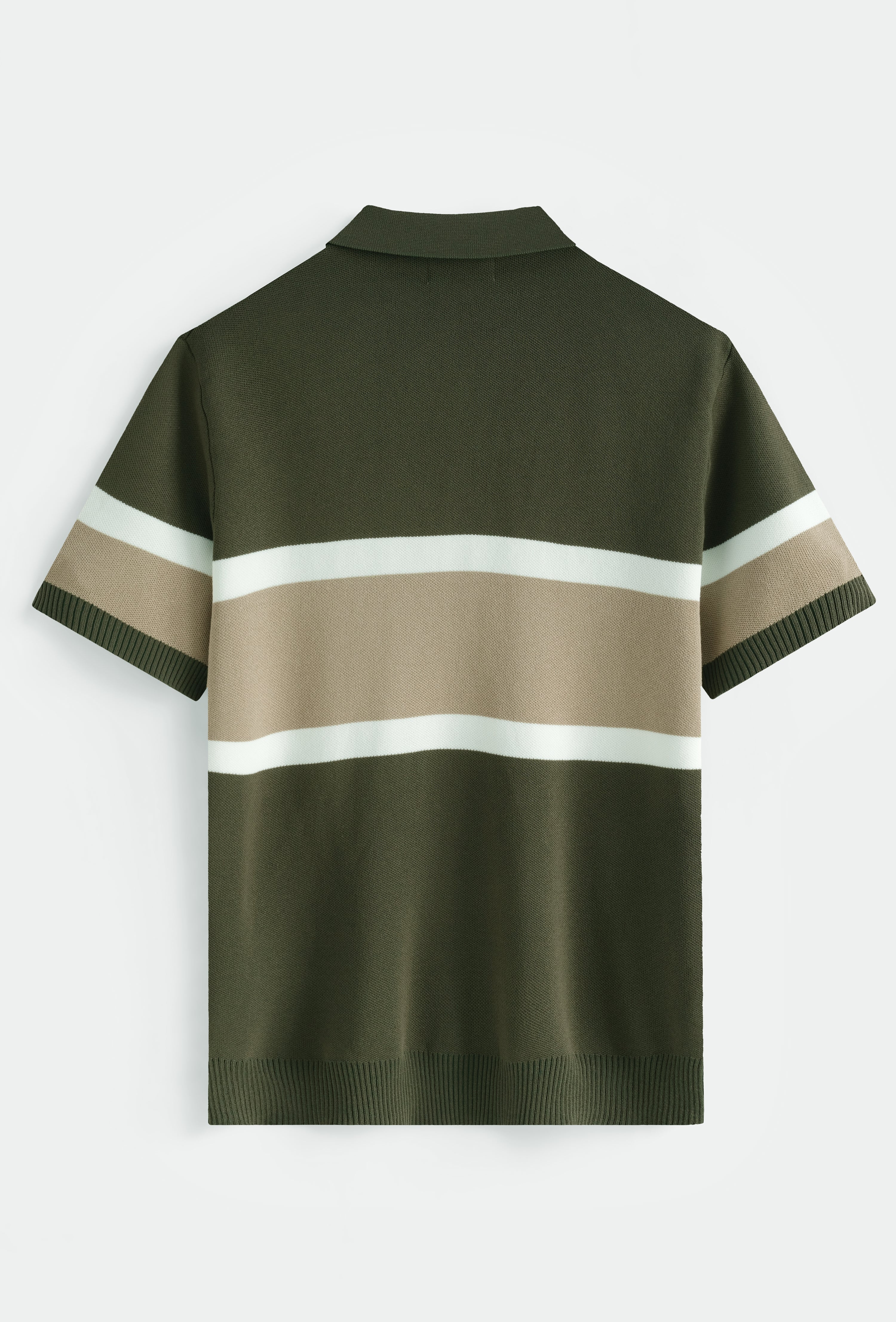 Polo tricoté rayures rétro