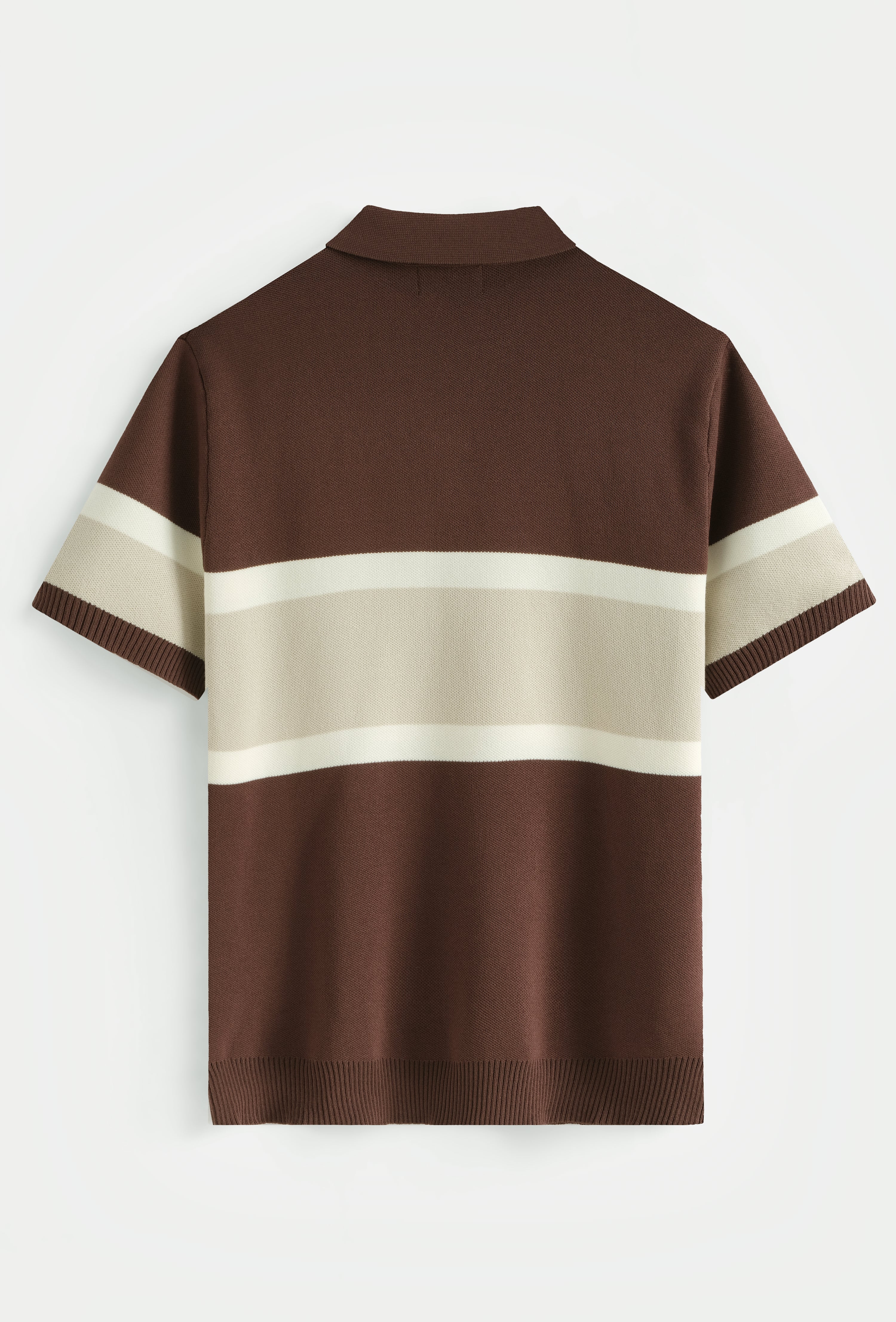 Polo tricoté rayures rétro