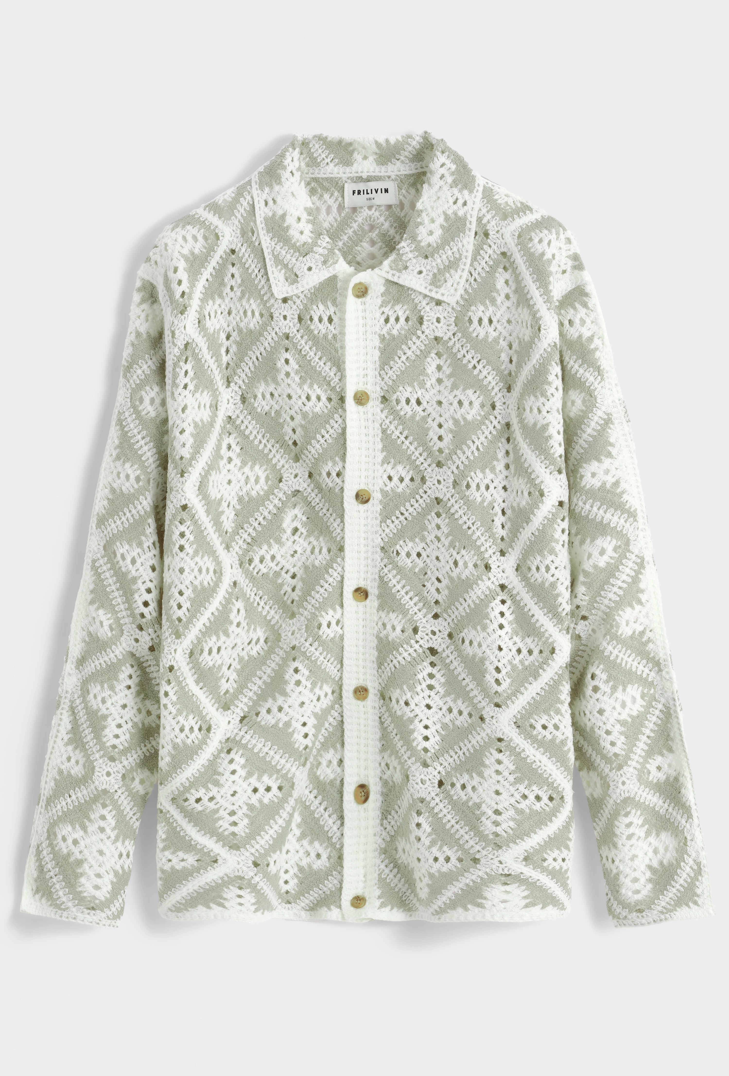Chemise à crochet à motif