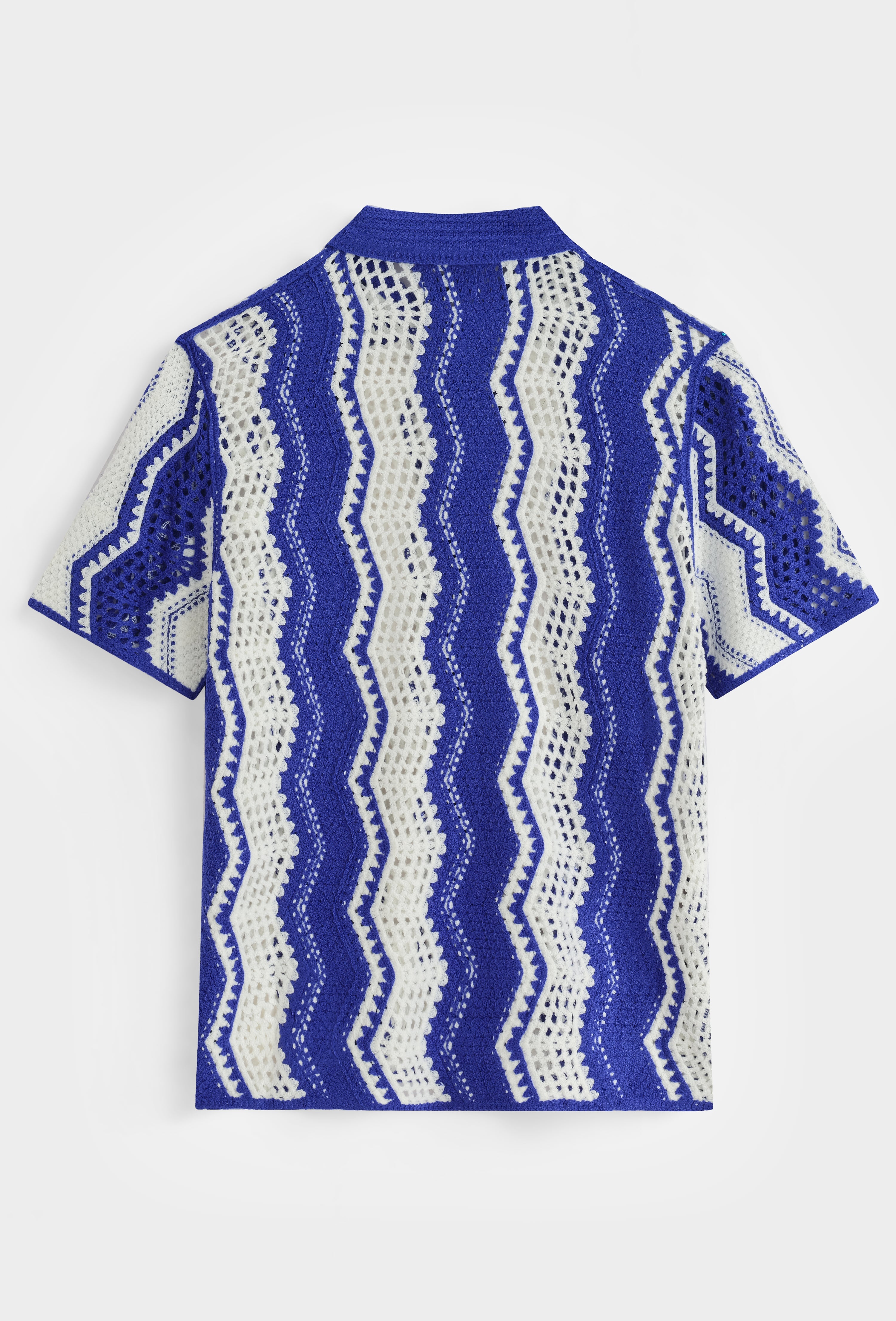 Chemise polo tricot ondes