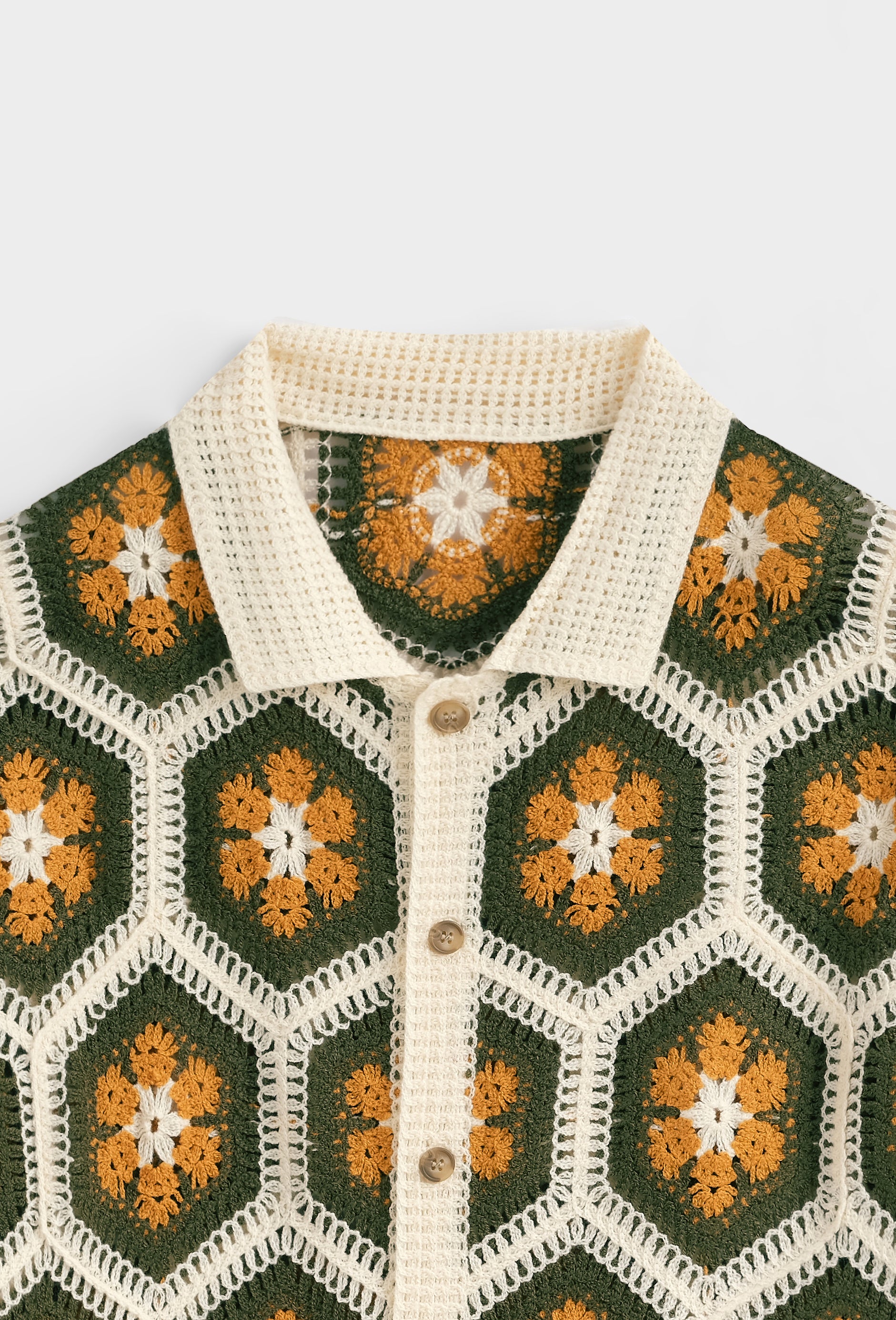 Chemise tricot motif floral