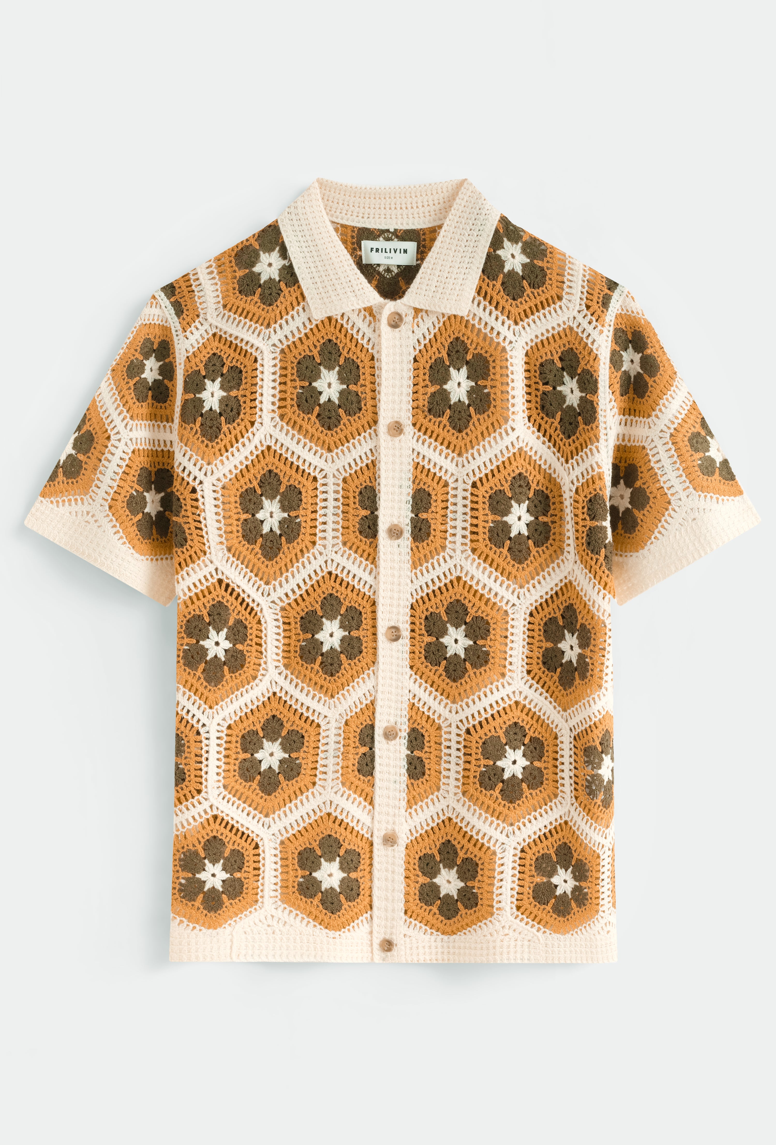 Chemise tricot motif floral