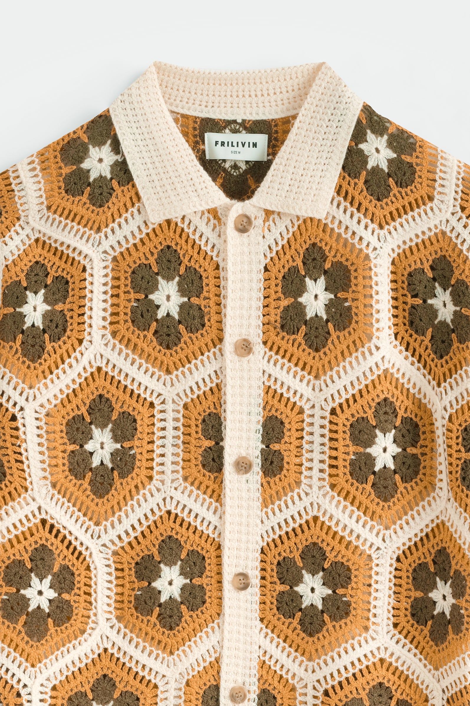 Chemise tricot motif floral