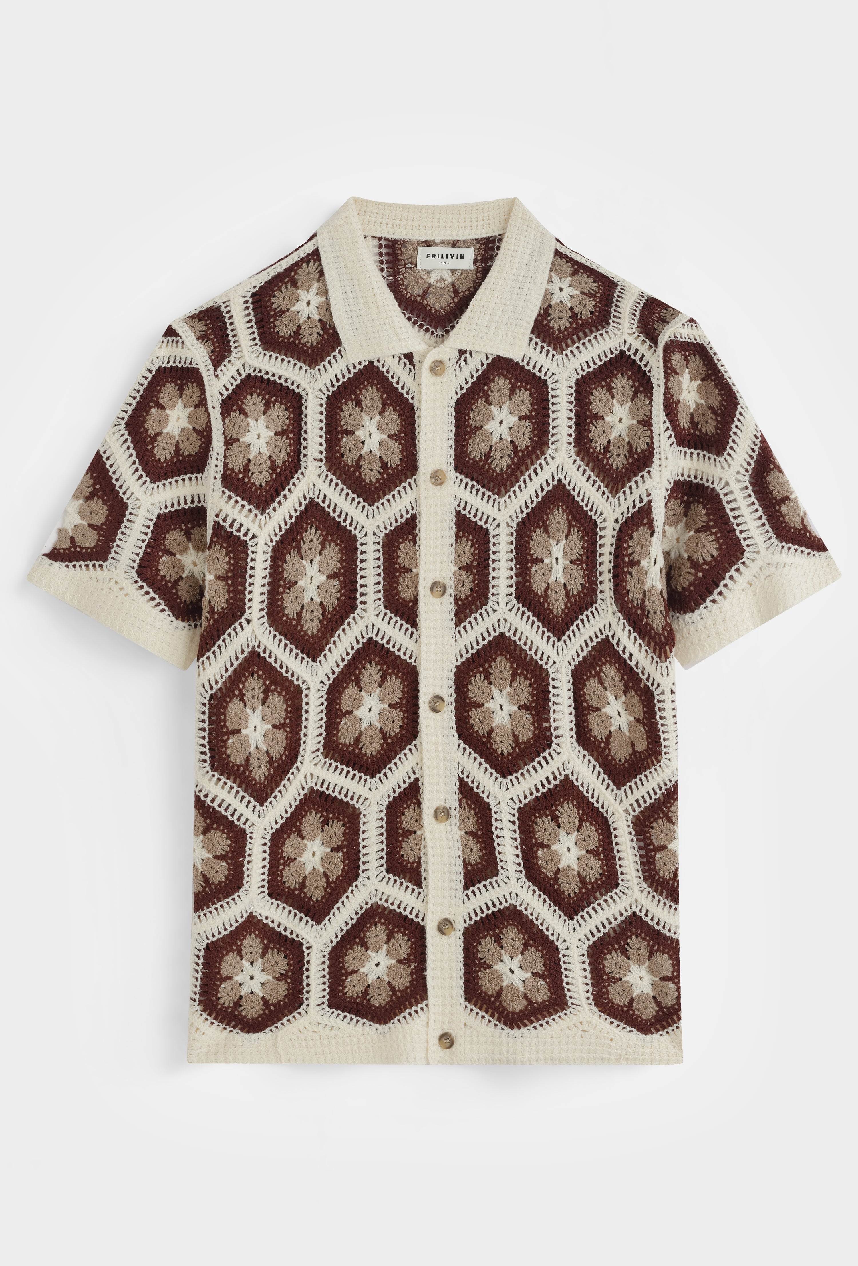 Chemise tricot motif floral