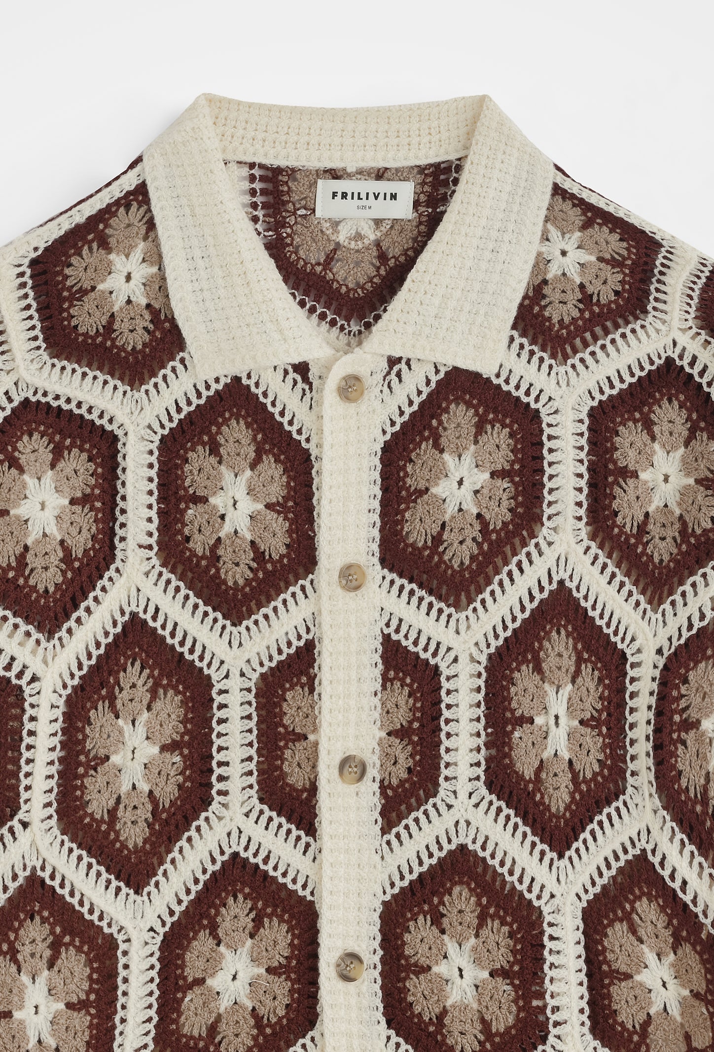 Chemise tricot motif floral