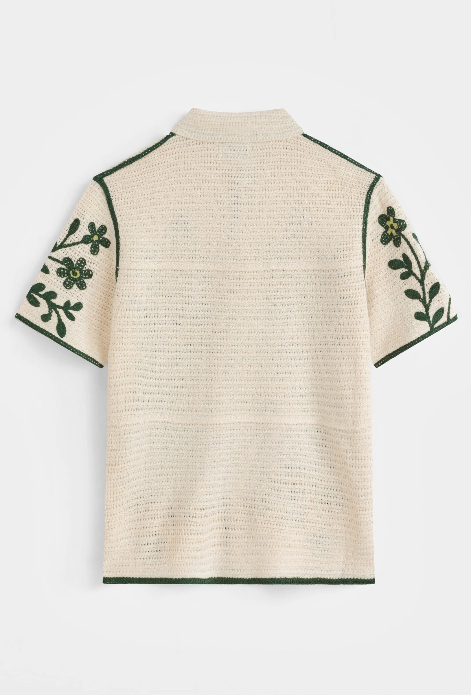 Chemise brodée style resort