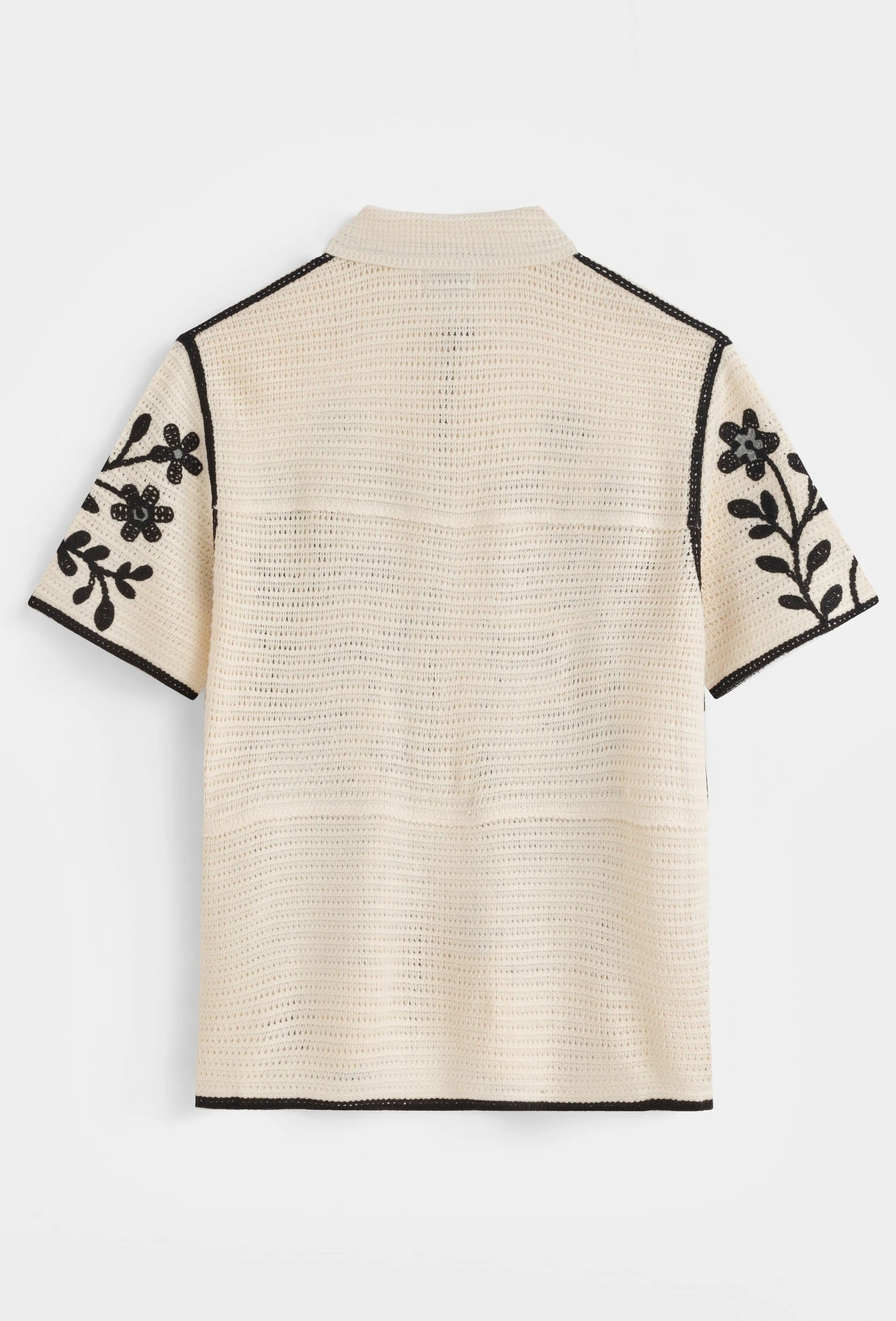 Chemise brodée style resort