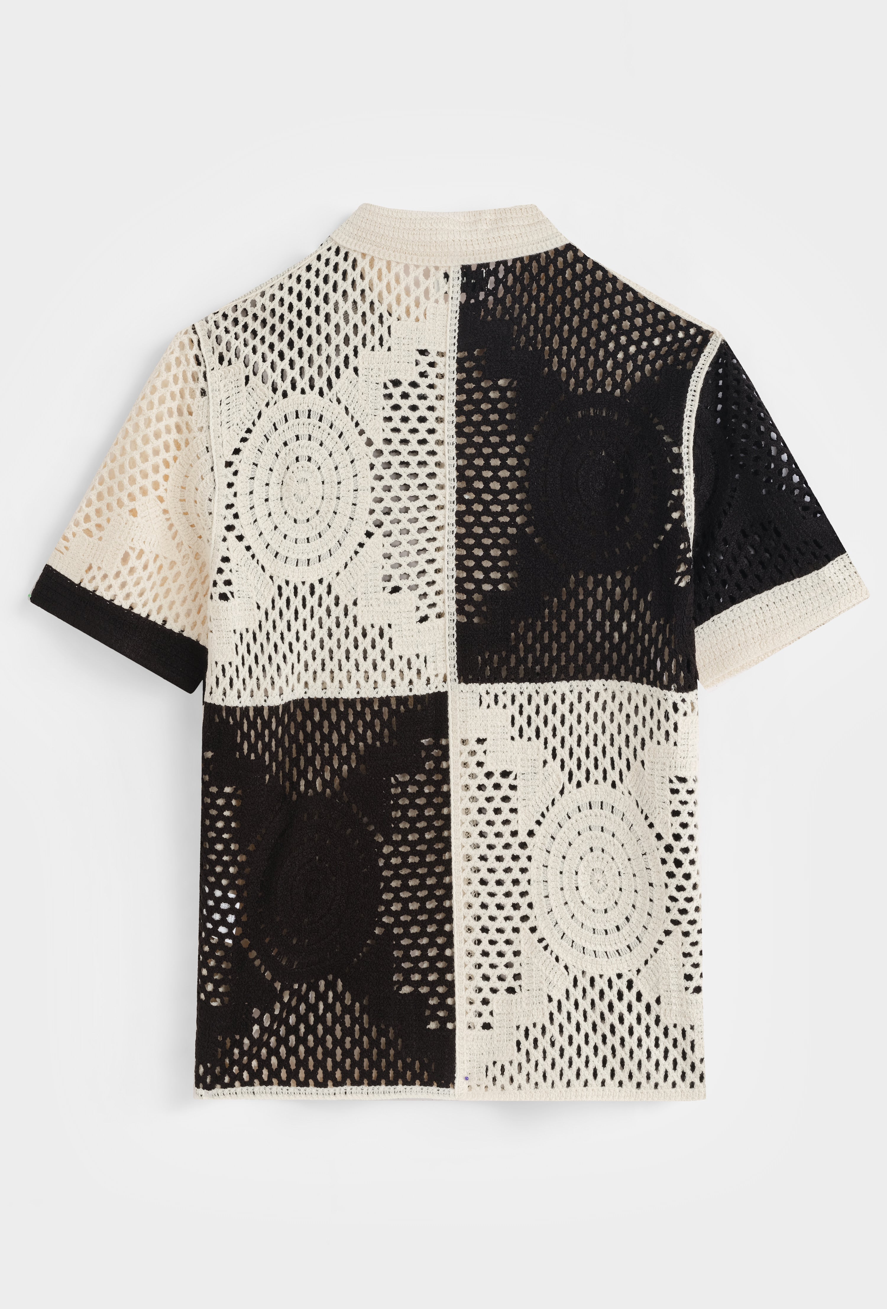 Chemise tricot ajourée casual