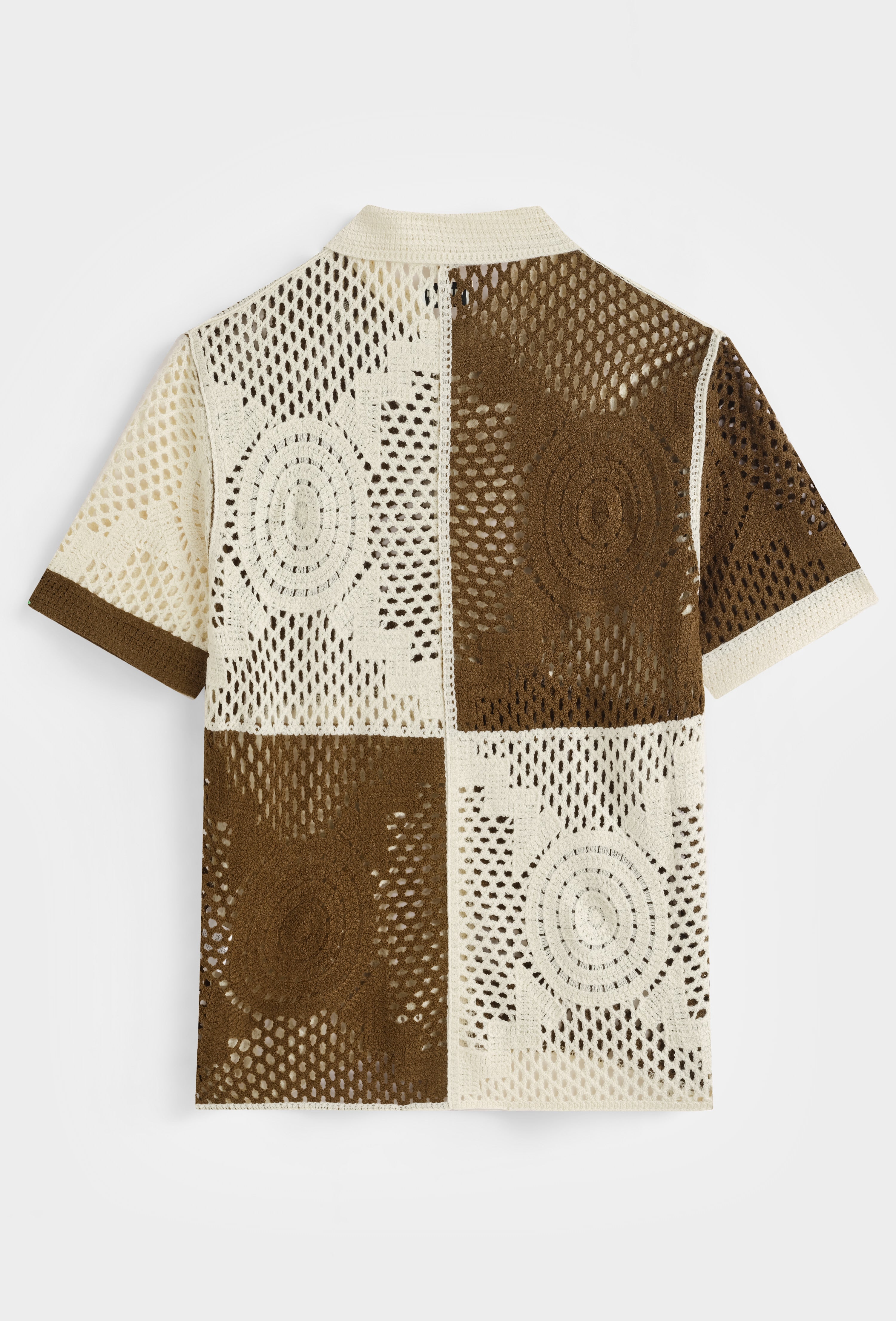 Chemise tricot ajourée casual