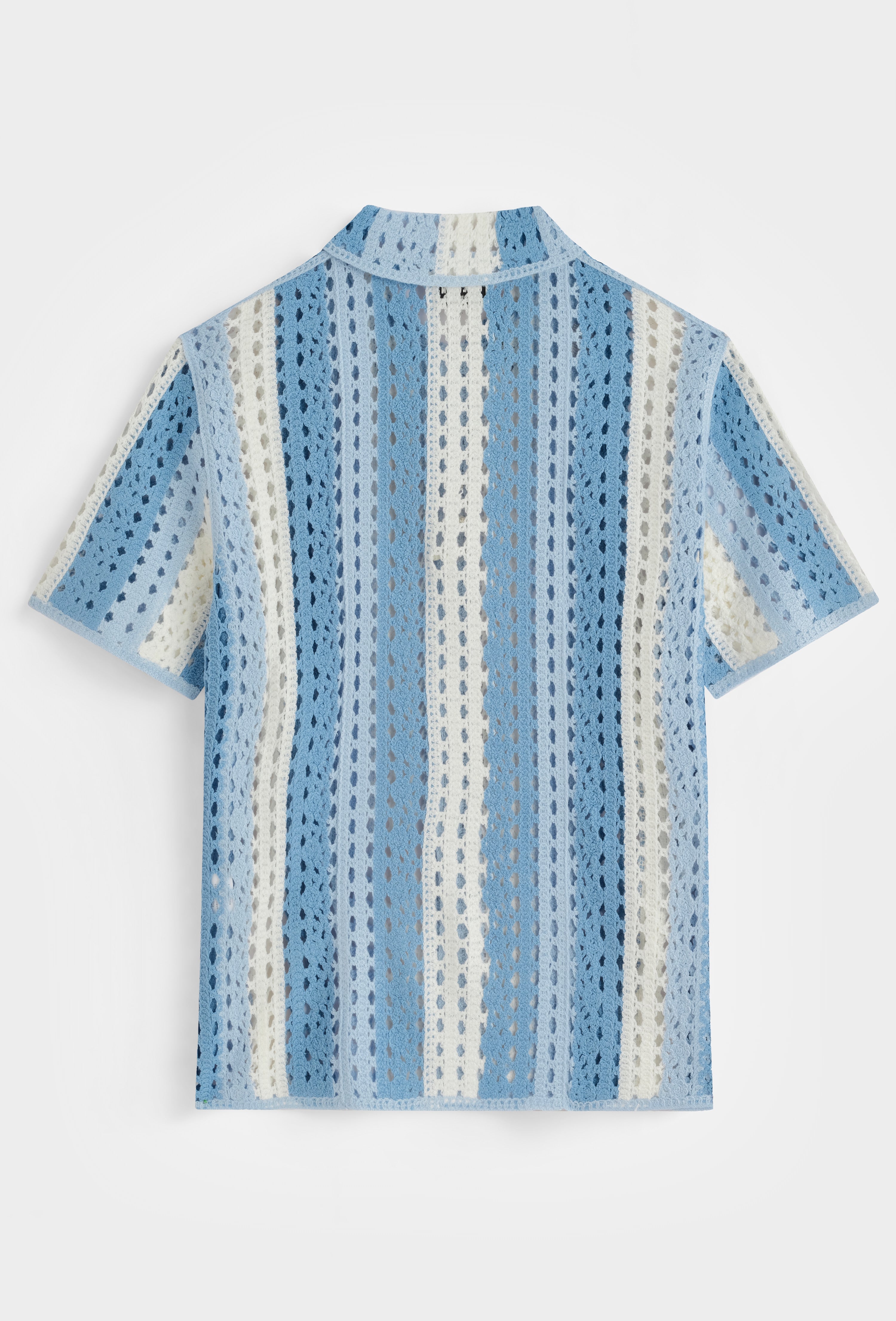 Chemise crochet col cubain